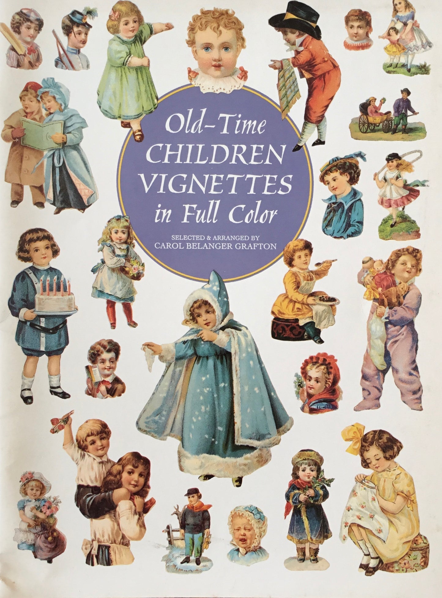 Old-Time Children Vignettes in Full Color Dover