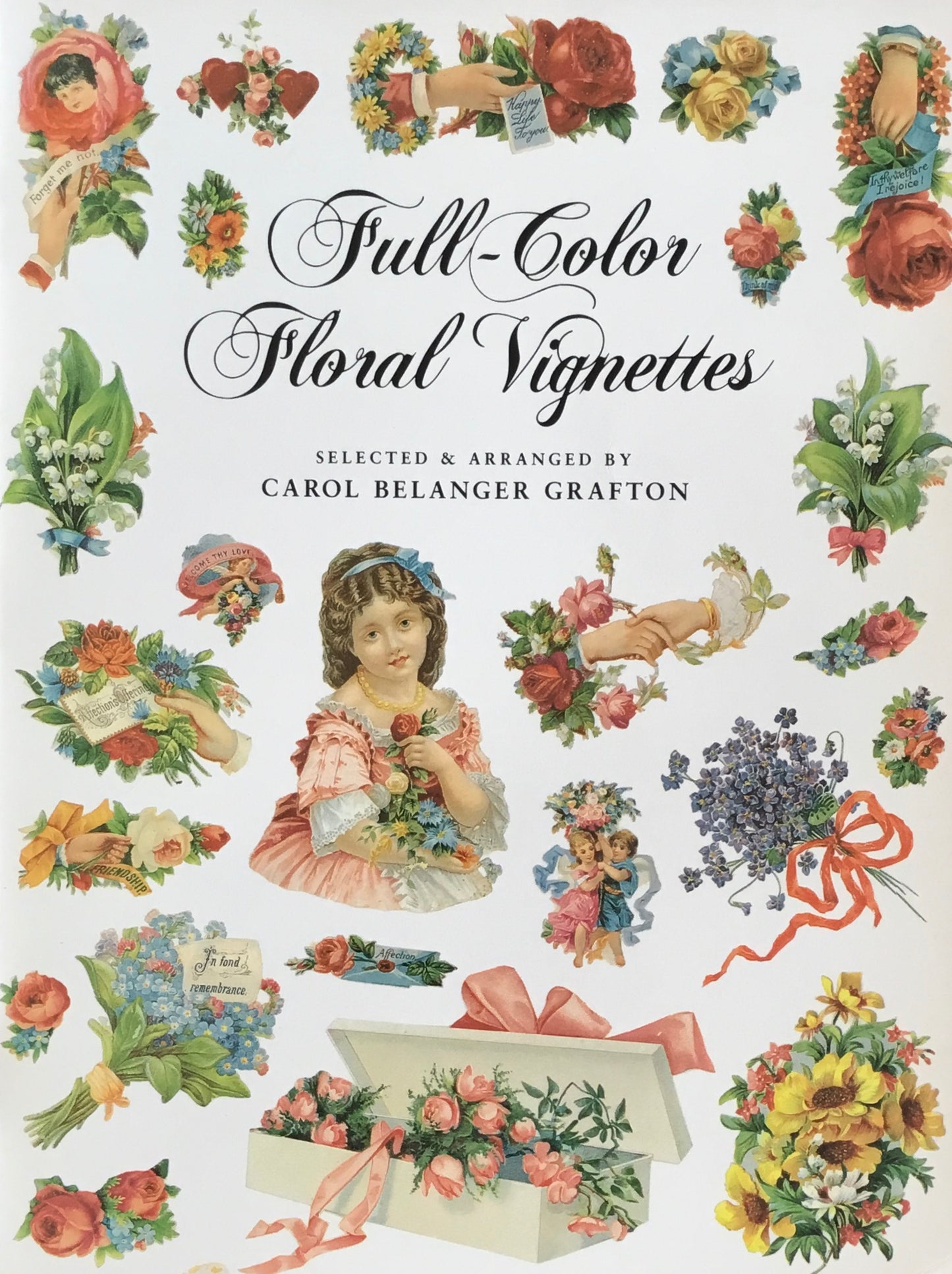 Full-Color Floral Vignettes Dover