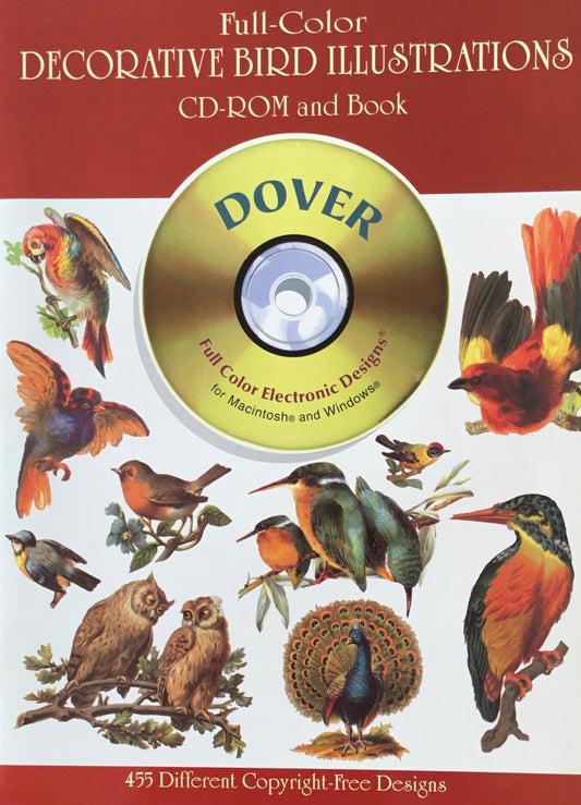 Full-Color Decorative Bird Illustrations CD-ROM & BOOK