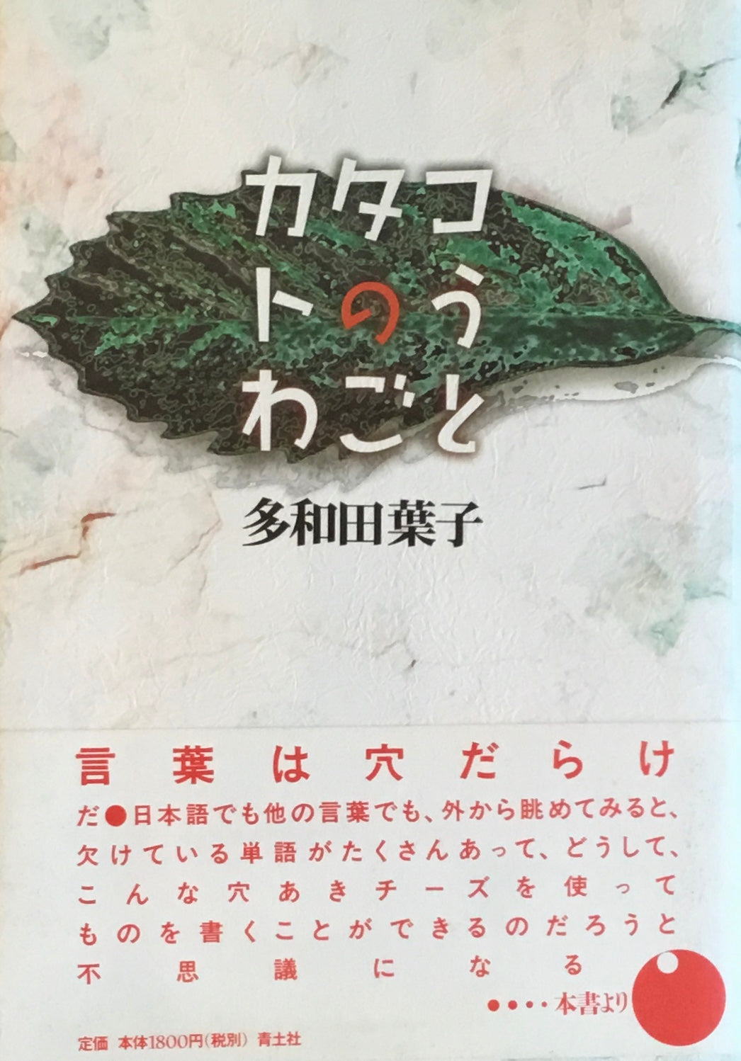 カタコトのうわごと 多和田葉子