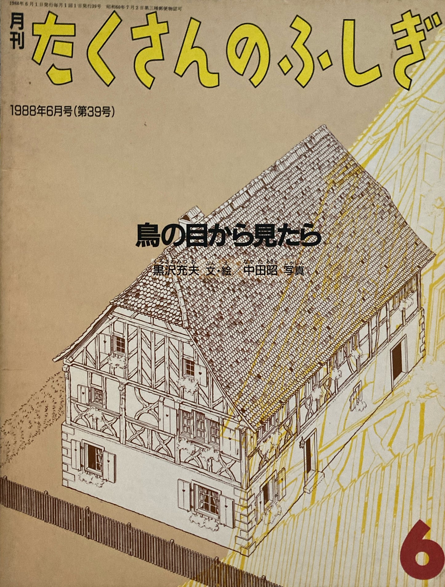 鳥の目から見たら たくさんのふしぎ39号 1988年6月号