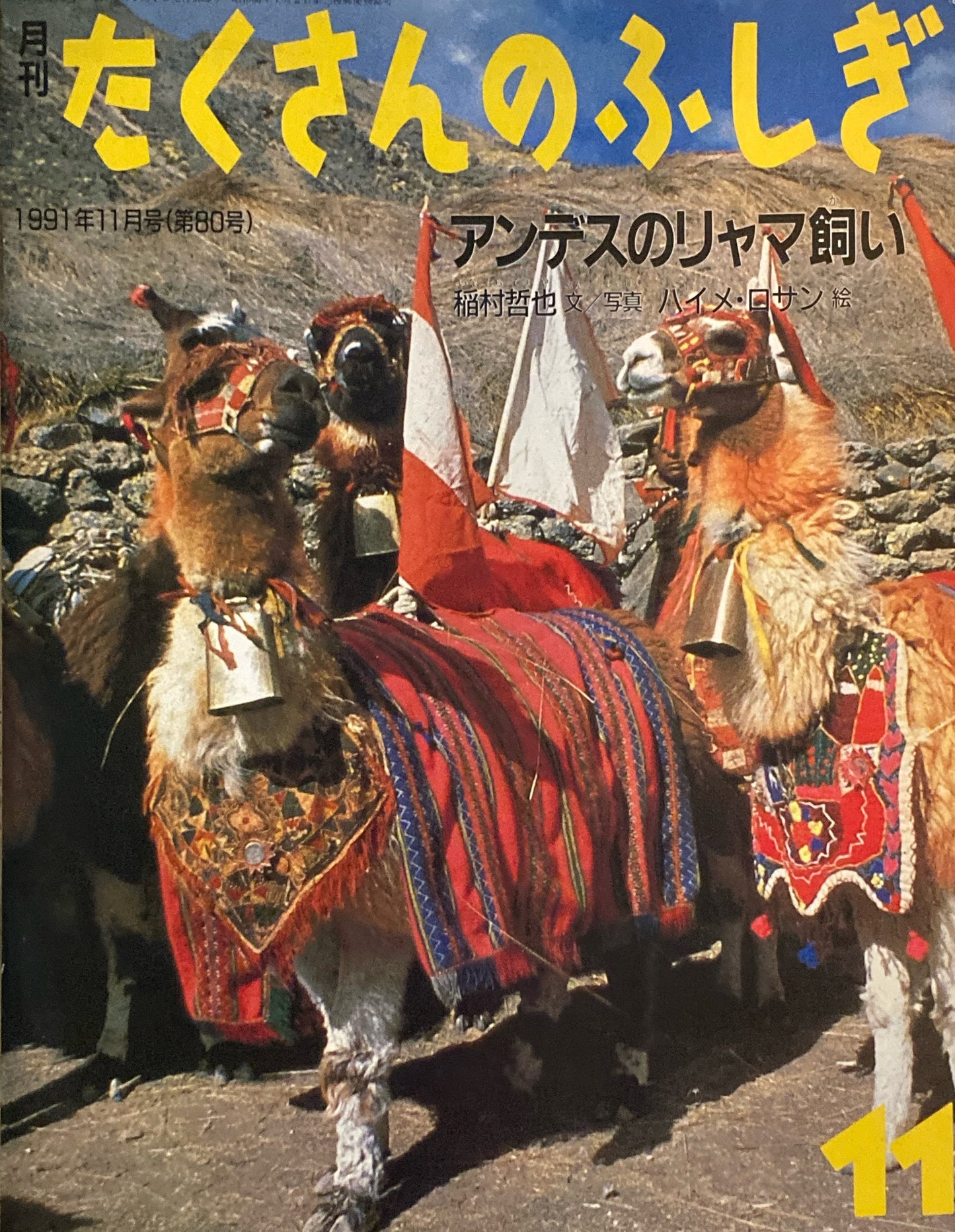 アンデスのリャマ飼い たくさんのふしぎ80号 1991年11月号