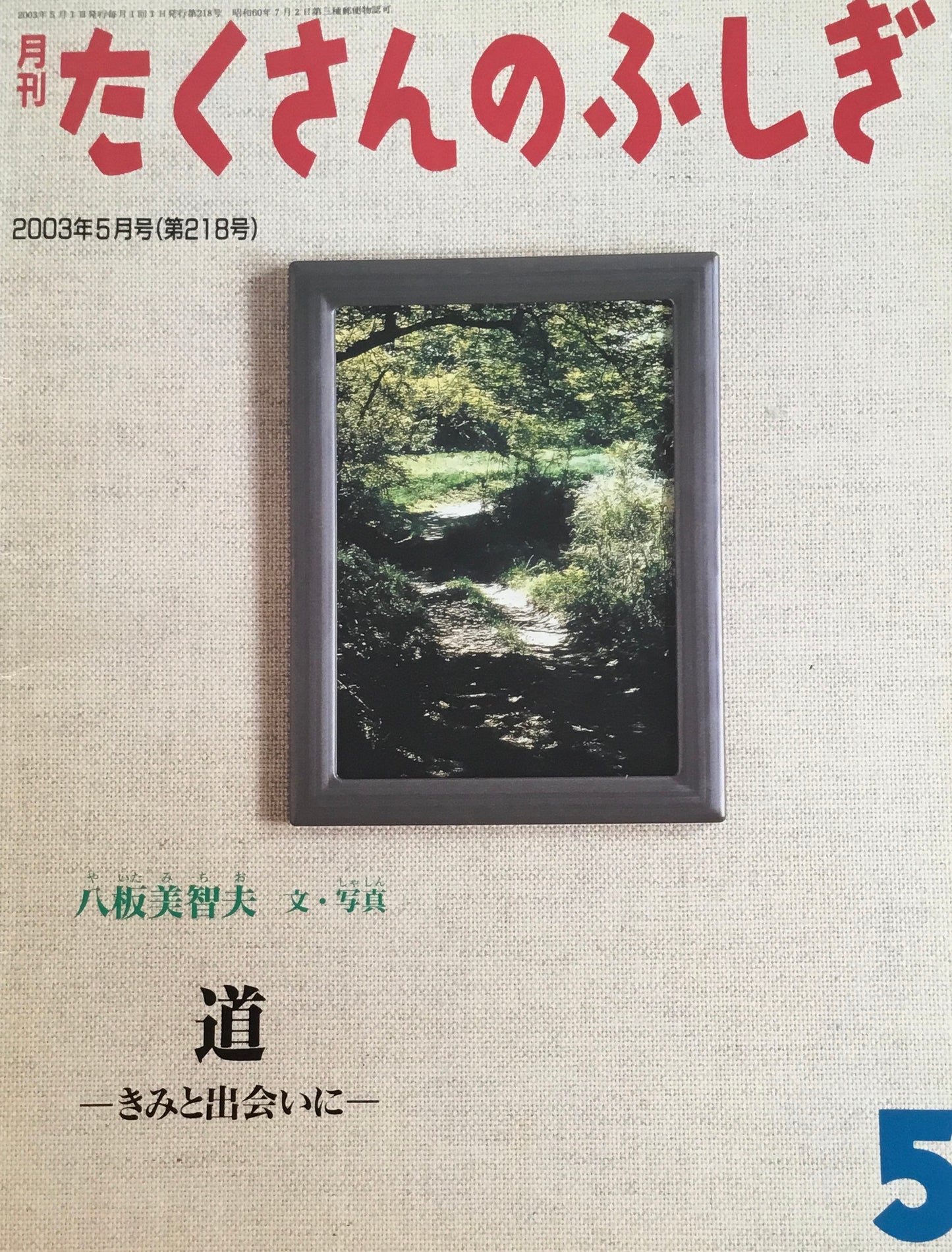 道 きみと出会いに たくさんのふしぎ218号 2003年5月号