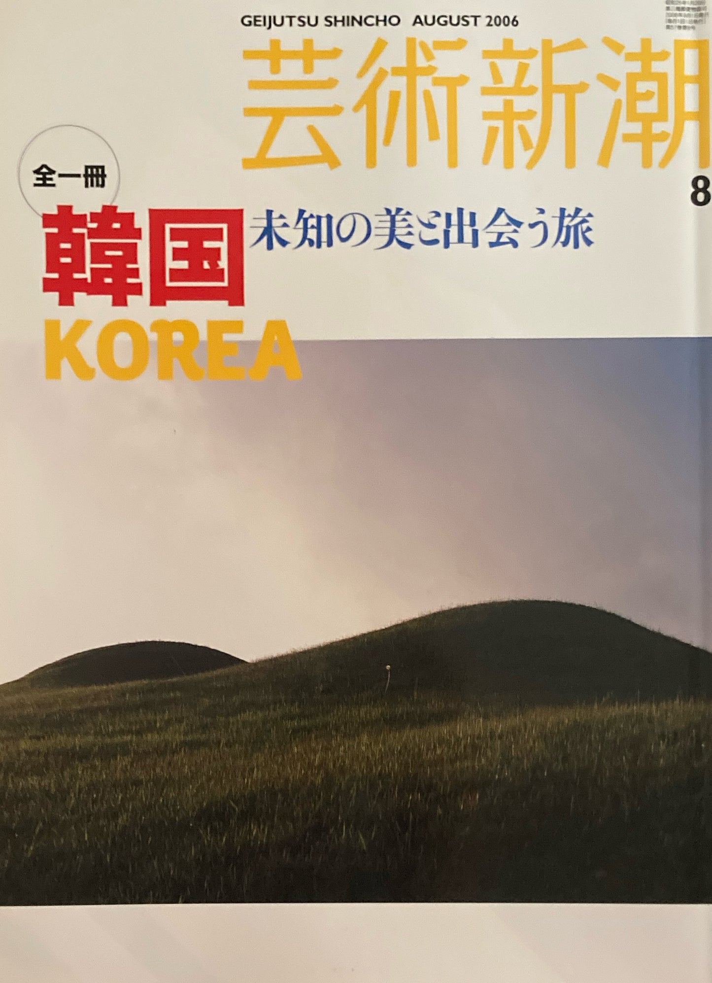 芸術新潮 2006年8月号 全一冊 韓国 未知の美と出会う旅
