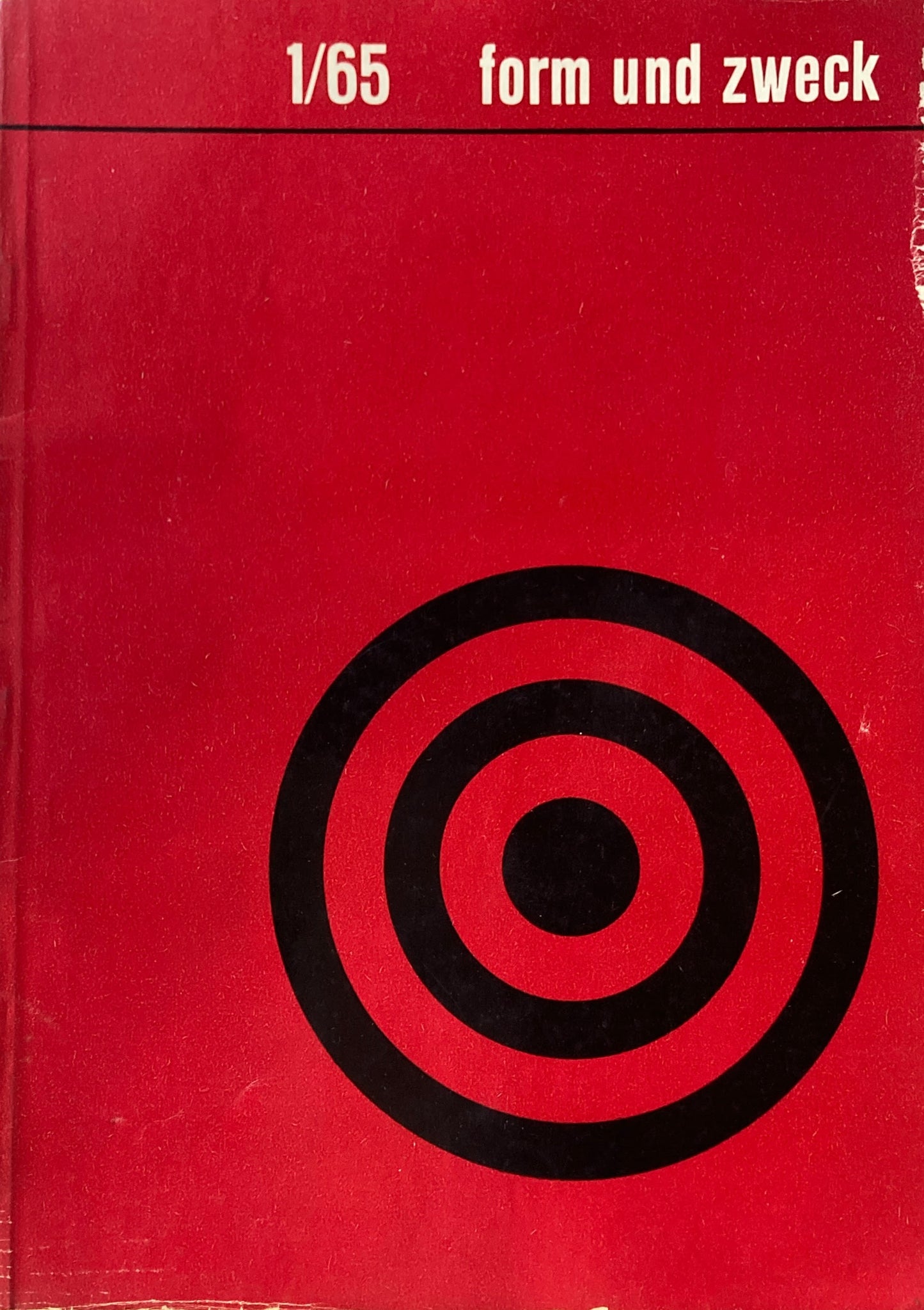 form und zweck 1/1965 Zentralinstitut für Gestaltung,berlin