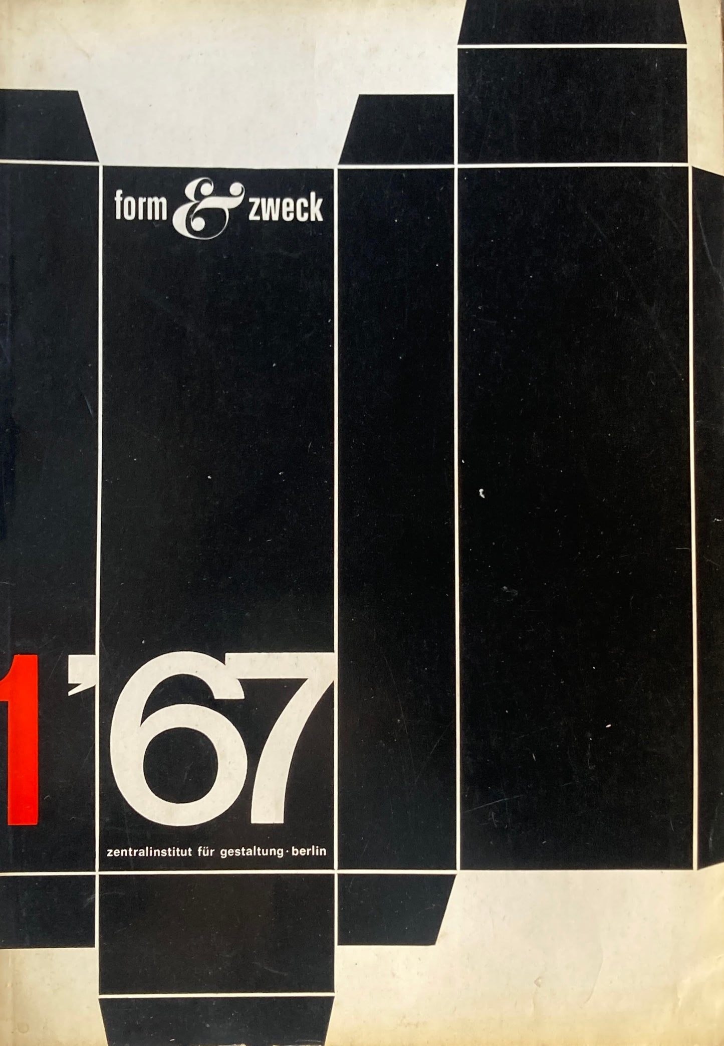 form und zweck 1/1967 Zentralinstitut für Gestaltung,berlin