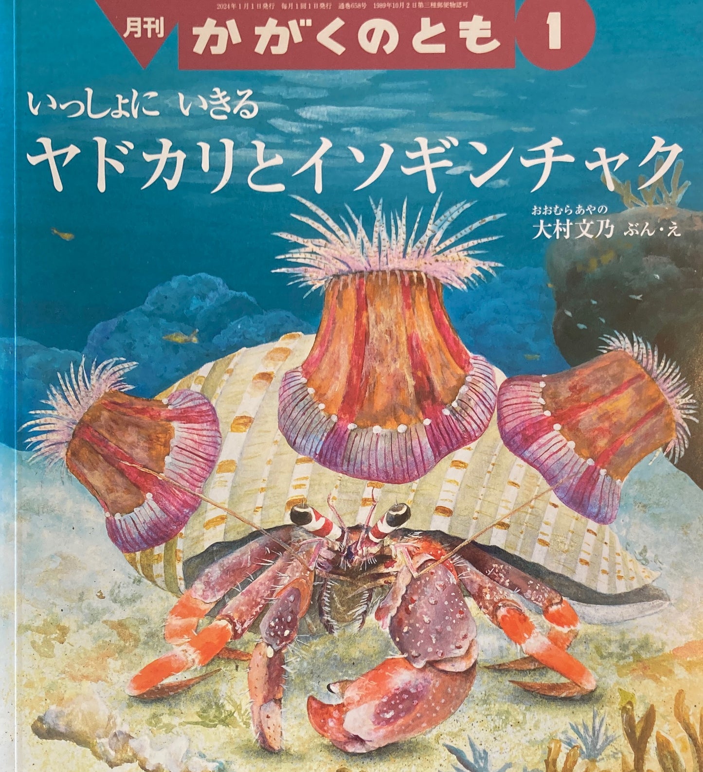 いっしょにいきる ヤドカリとイソギンチャク かがくのとも658号