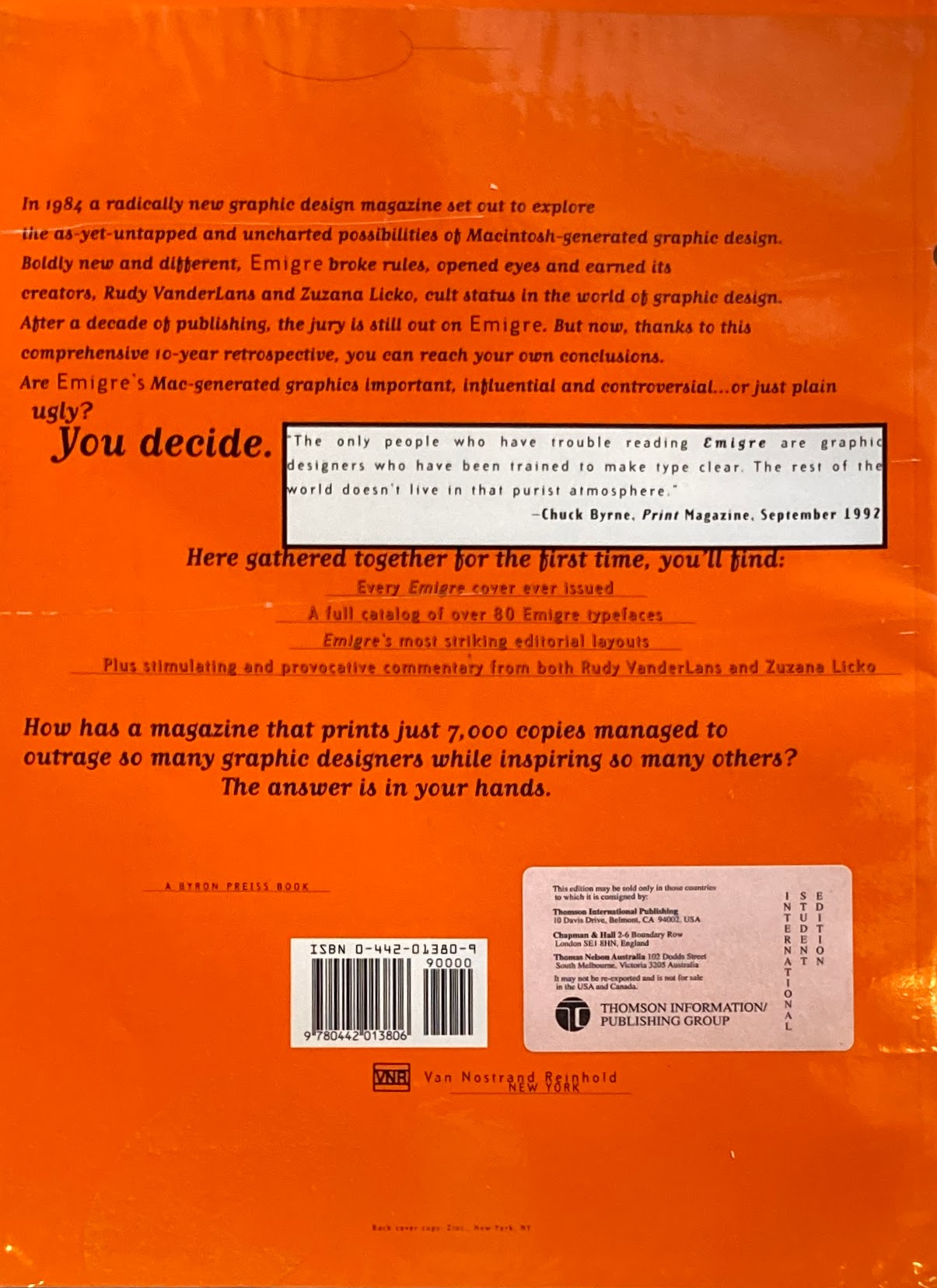 Emigre The Book Graphic Design into the Degital Realm EMIGRE magazine