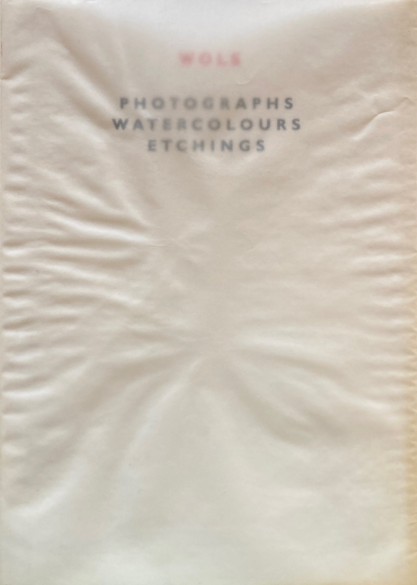 WOLS PHOTOGRAPHS WATERCOLOURS ETCHINGS ヴォルス展 写真・水彩・版画 1997