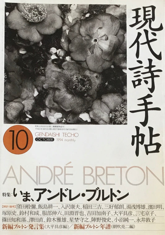 現代詩手帖 1994年10月号 いま、アンドレ・ブルドン