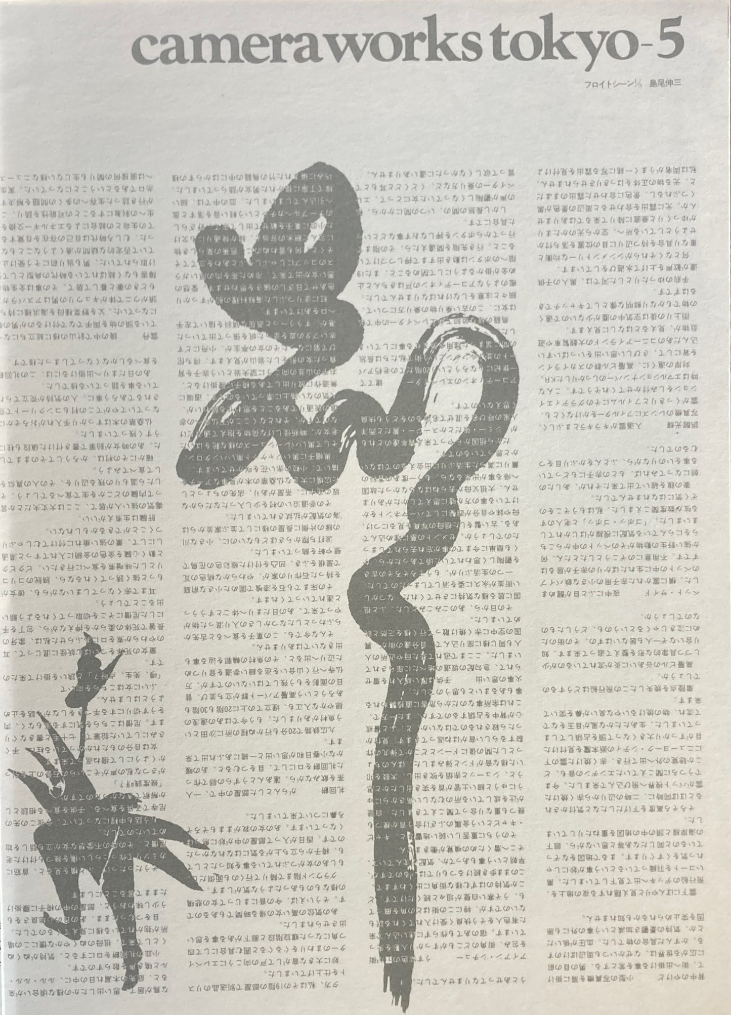 camera works tokyo 5号 フロイトシーン1/3 島尾伸三