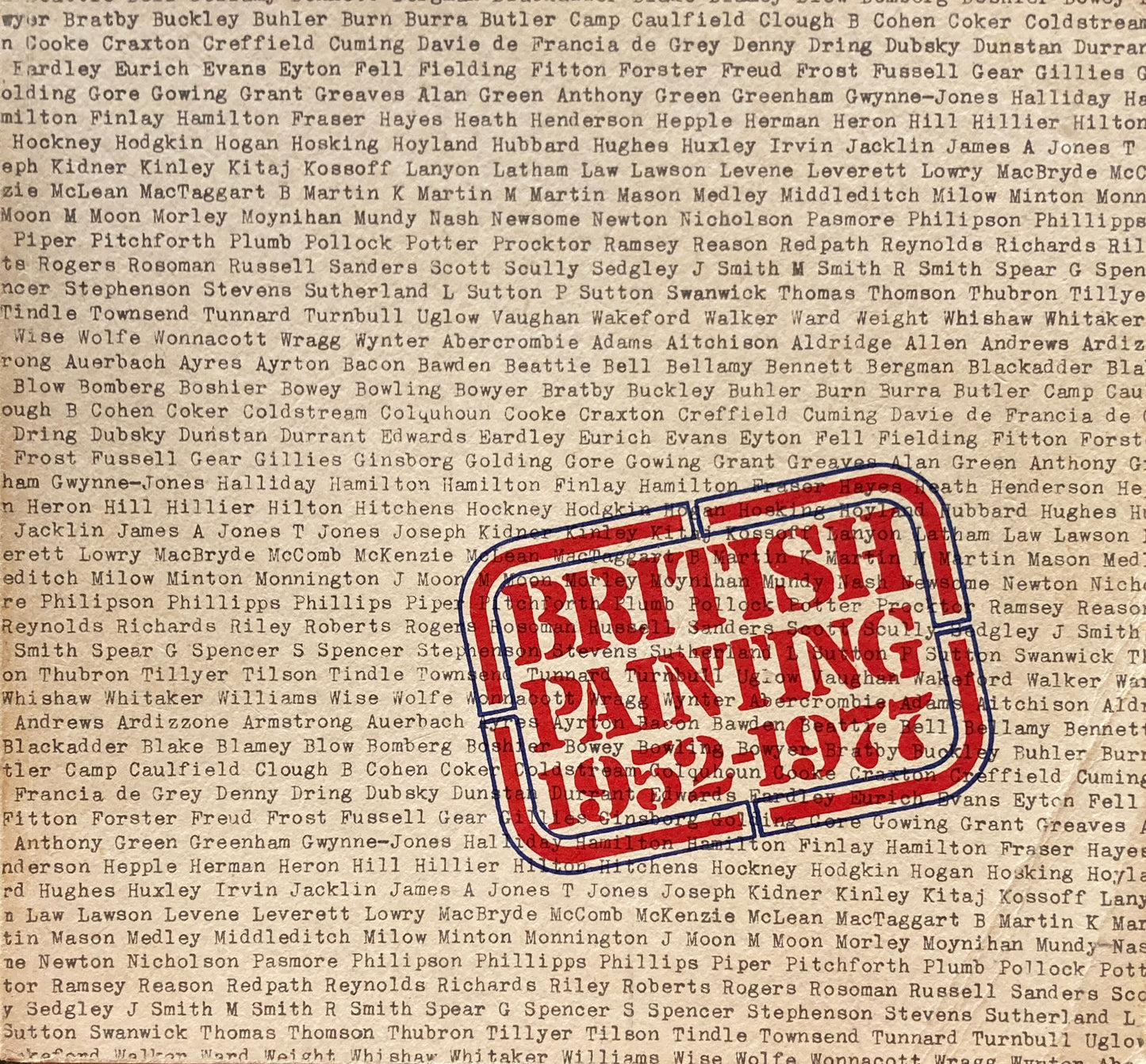 British Paintings 1952-1977 Royal Academy of Arts 1977