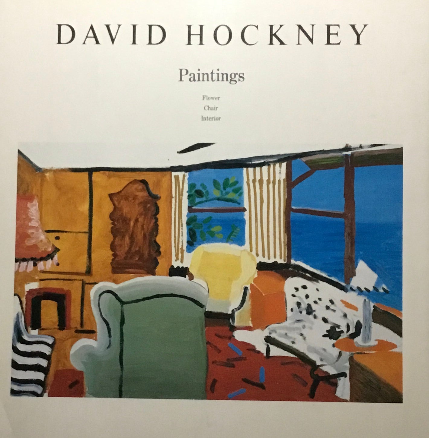 David Hockney Painting Flower Chair Interior 西村画廊