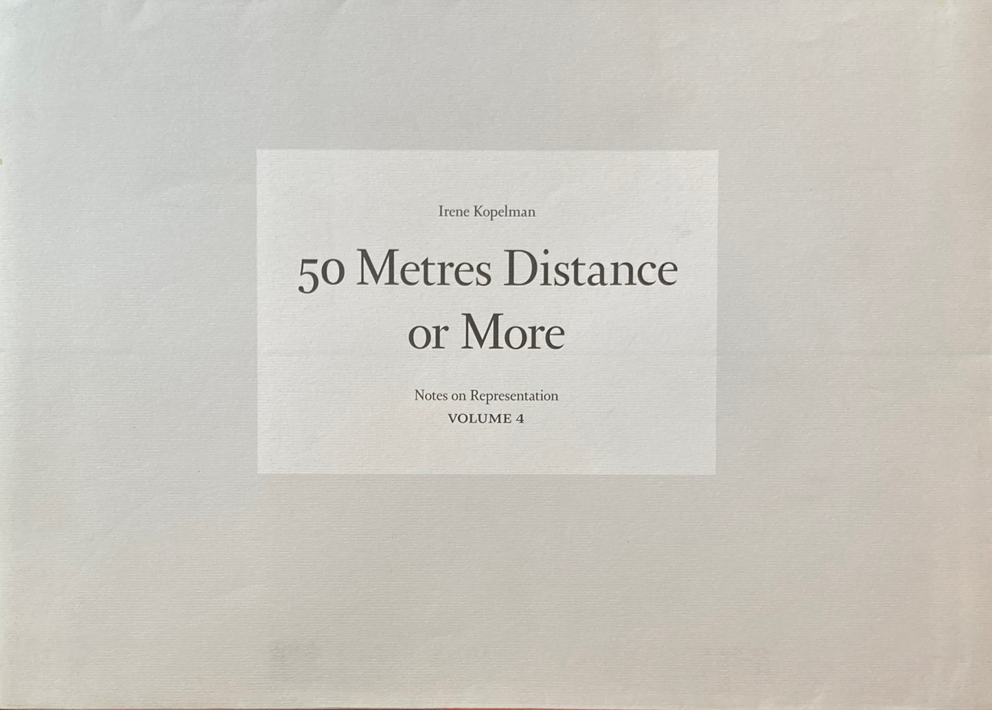 Irene Kopelman 50 Metres Distance Or More