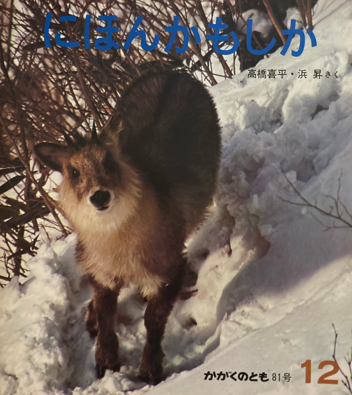 にほんかもしか かがくのとも81号 1975年12月号