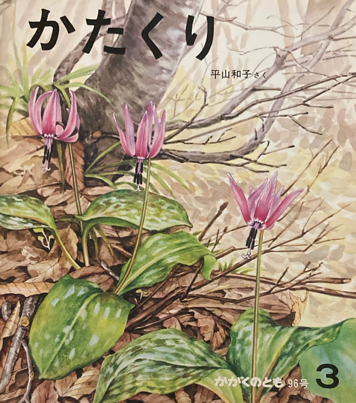 かたくり 平山和子 かがくのとも96号 1977年3月号