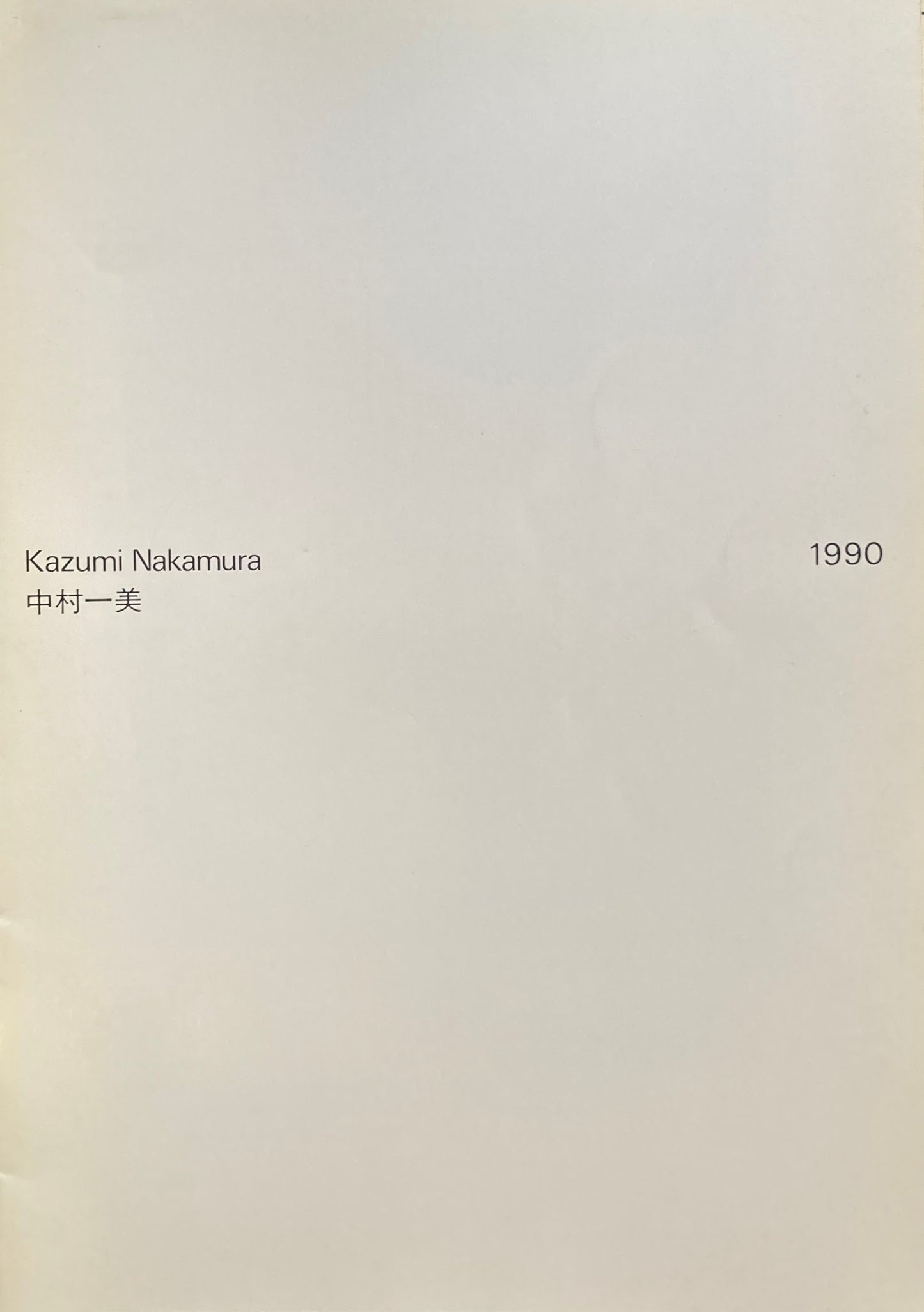 中村一美 1990 南天子画廊