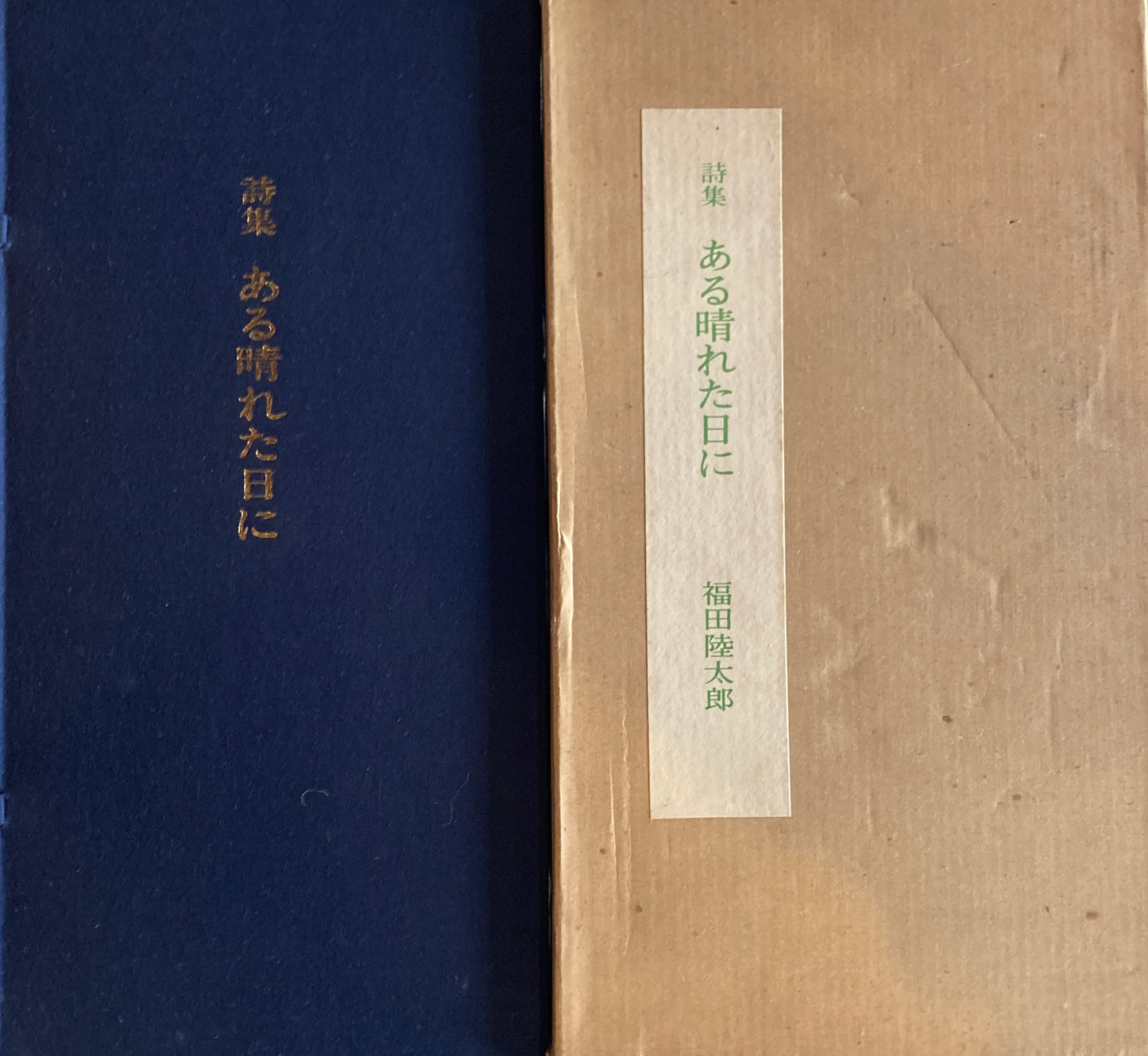 詩集 ある晴れた日に 福田陸太郎