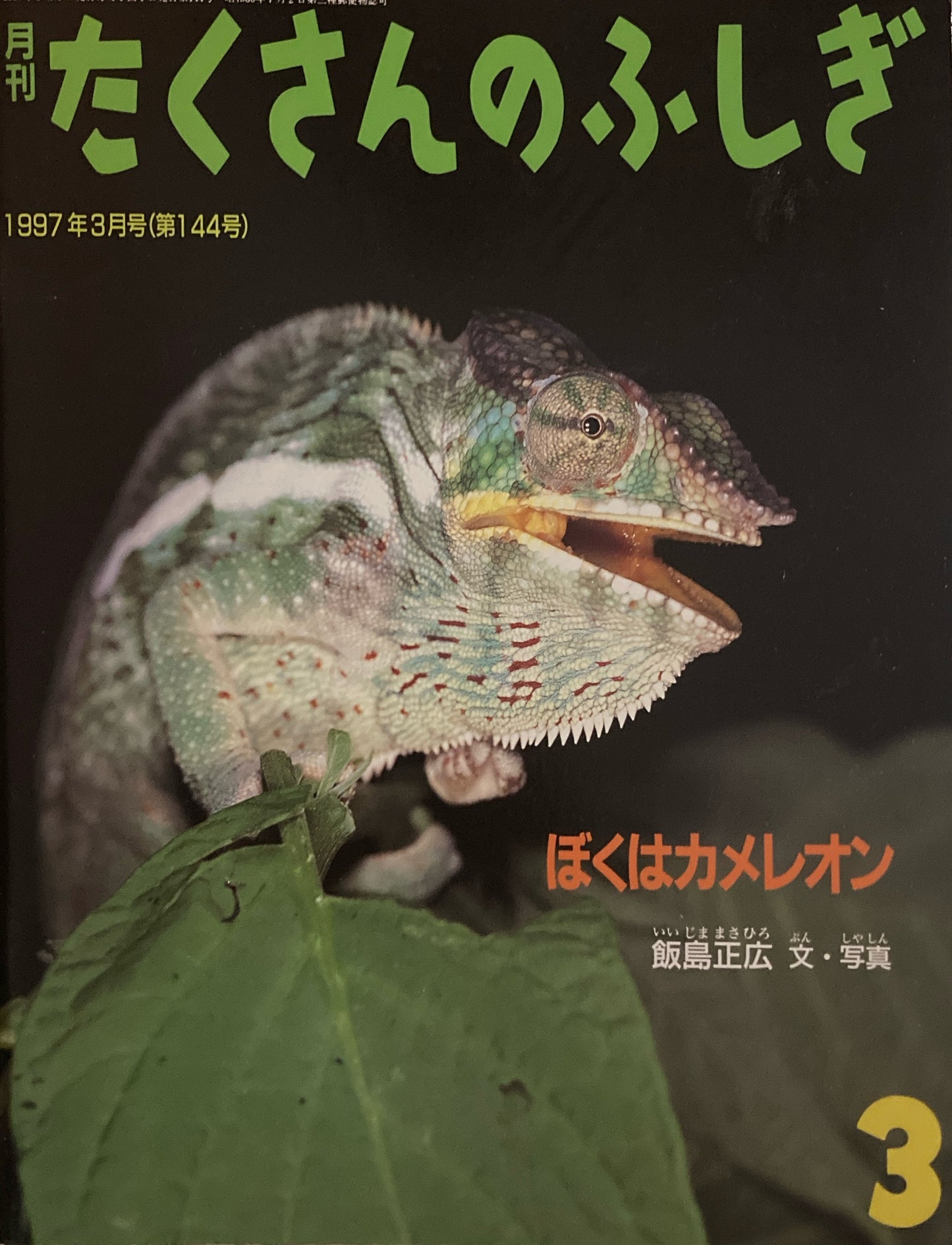 ぼくはカメレオン たくさんのふしぎ144号 1997年3月号
