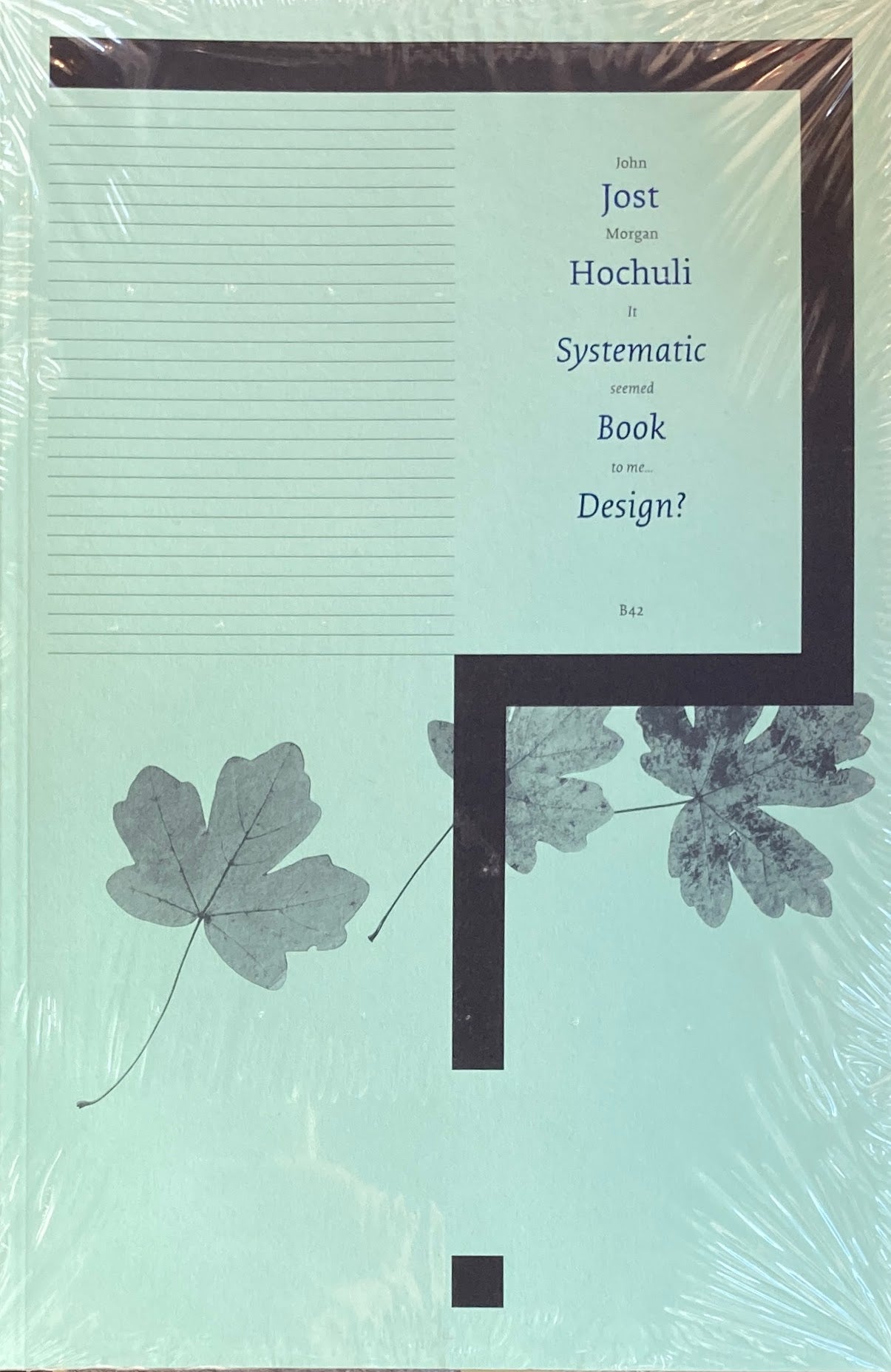 Jost Hochuli Systematic Book Design? ヨスト・ホフリ