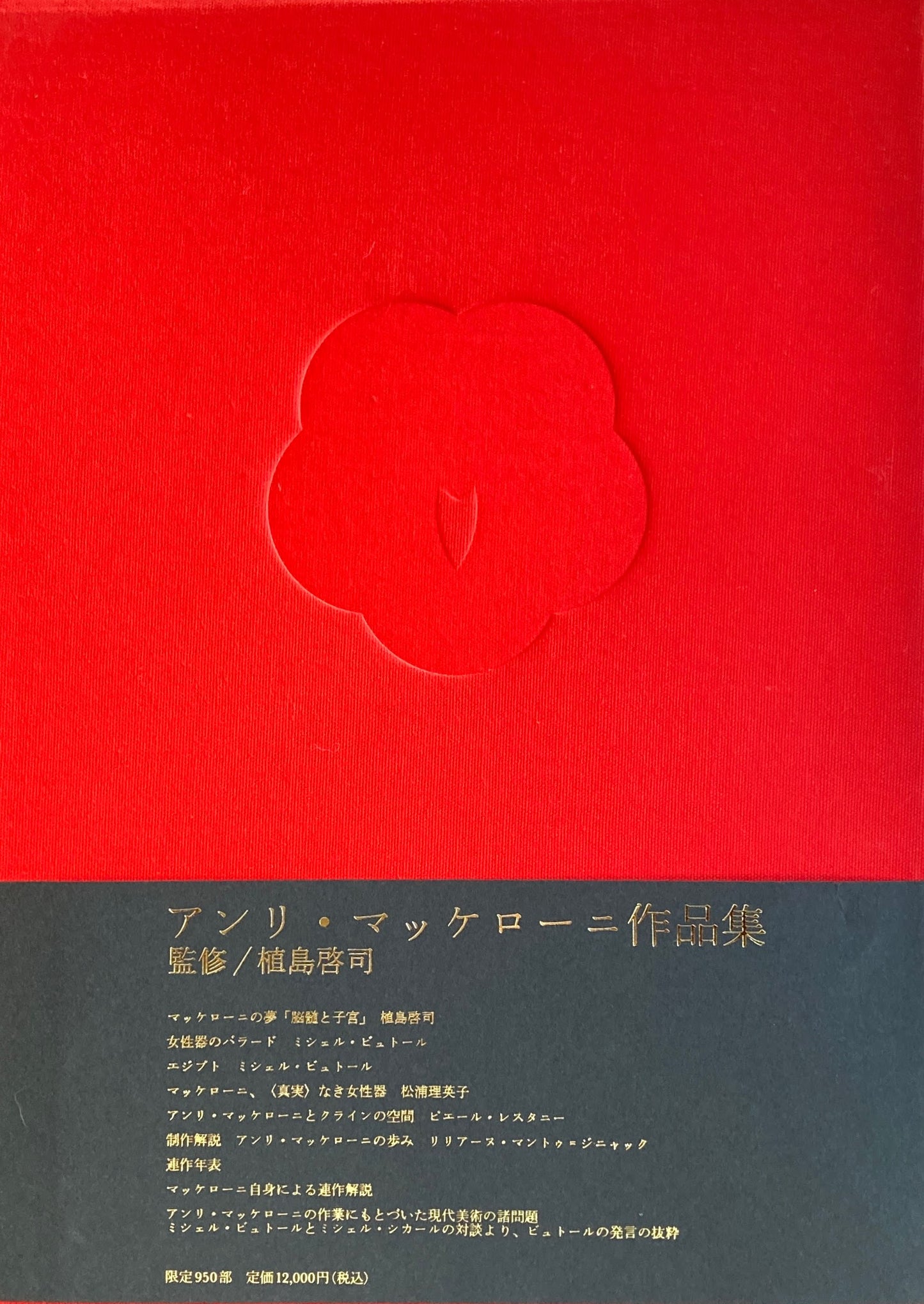 アンリ・マッケローニ作品集 植島啓司