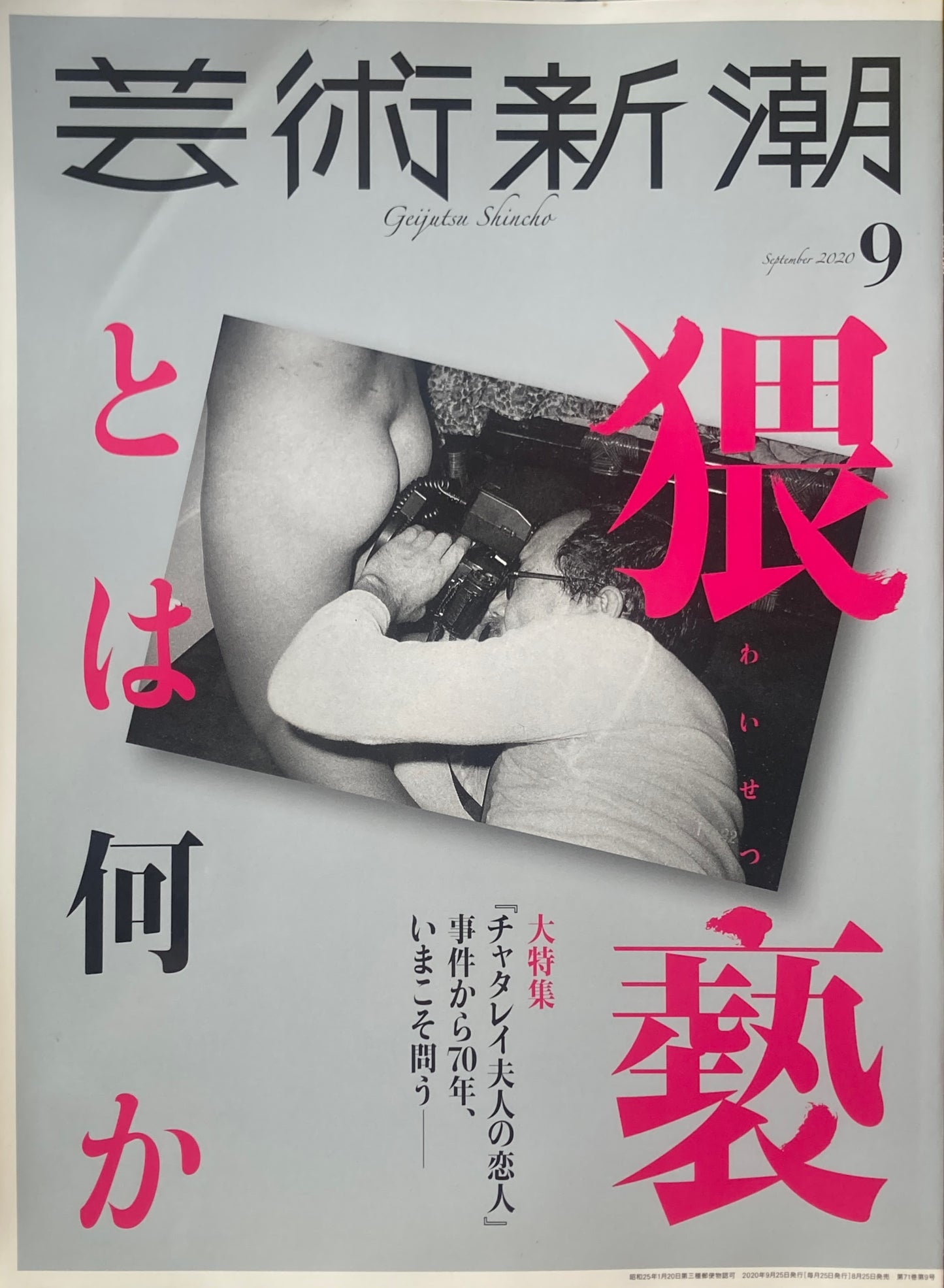 芸術新潮 2020年9月号 猥褻とは何か