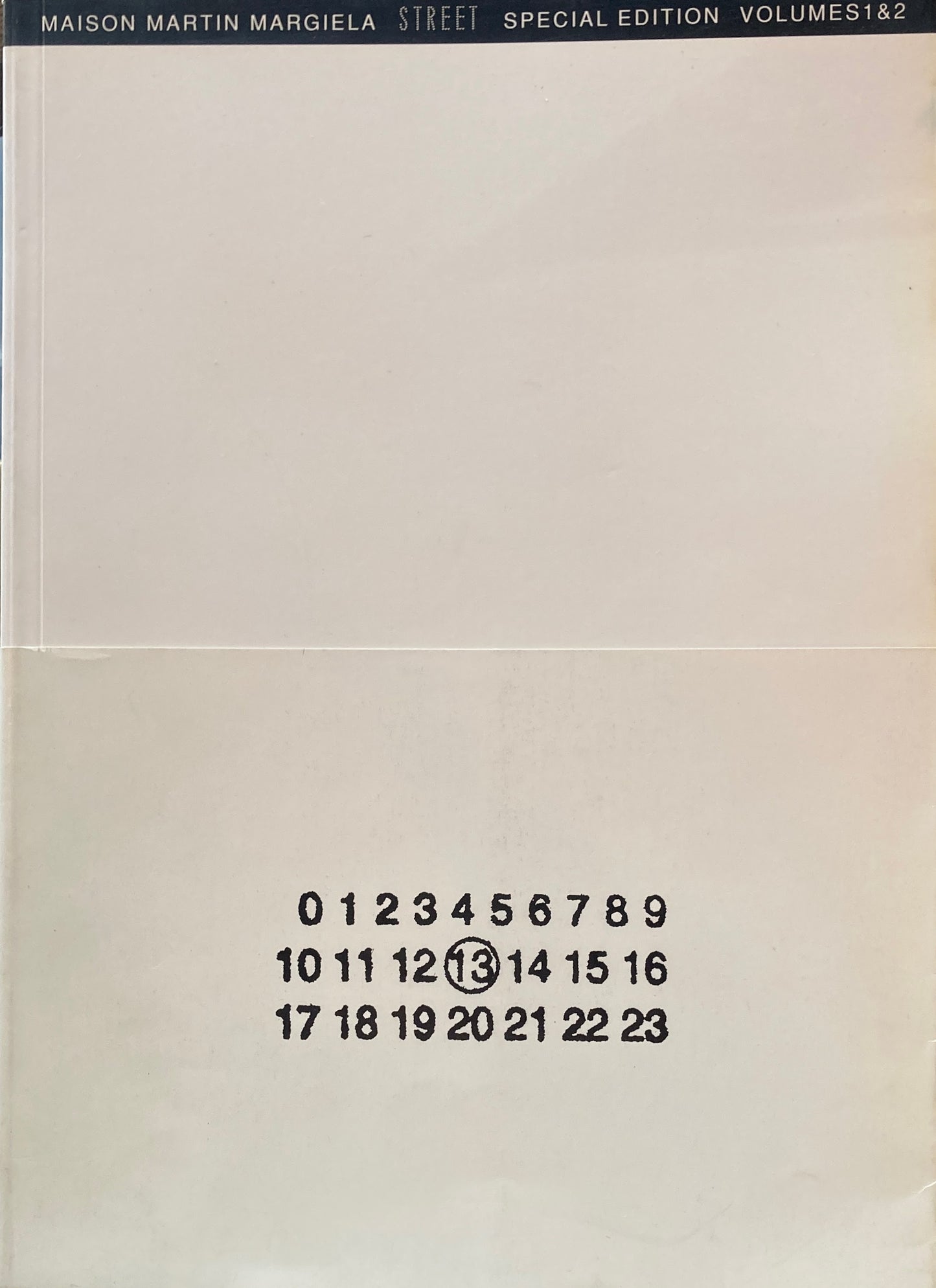 MAISON MARTIN MARGIELA STREET SPECIAL EDITION VOLUMES1&2 マルタン・マルジェラ