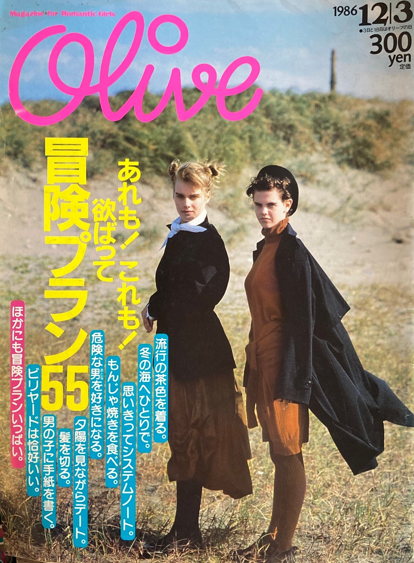 Olive オリーブ 104号 1986/12/3 あれも!これも!欲ばって冒険プラン55