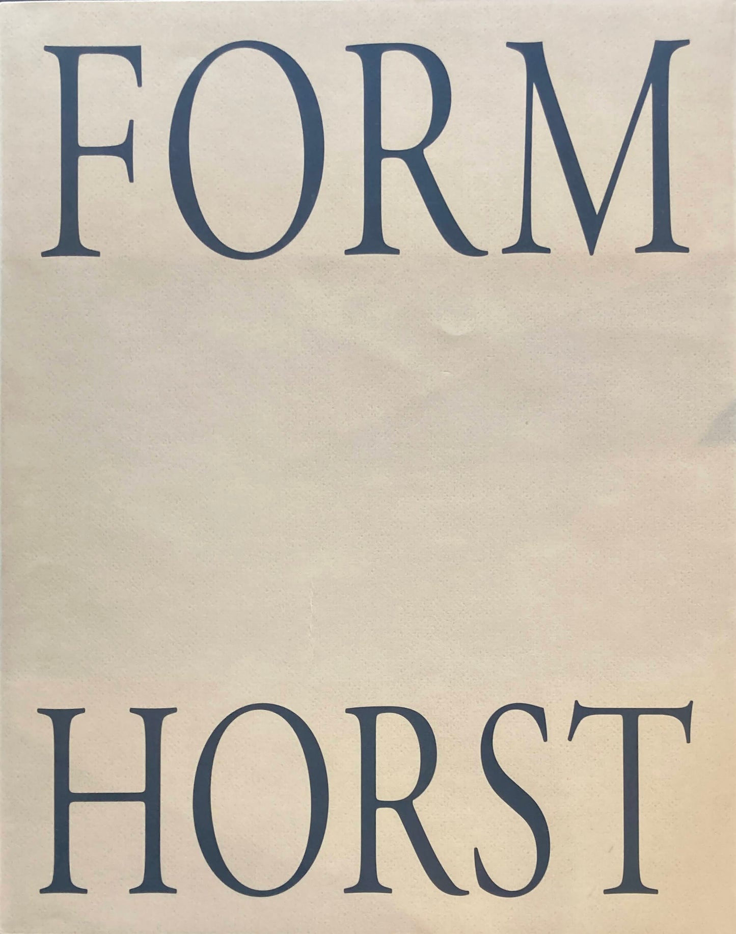 FORM HORST  limited edition