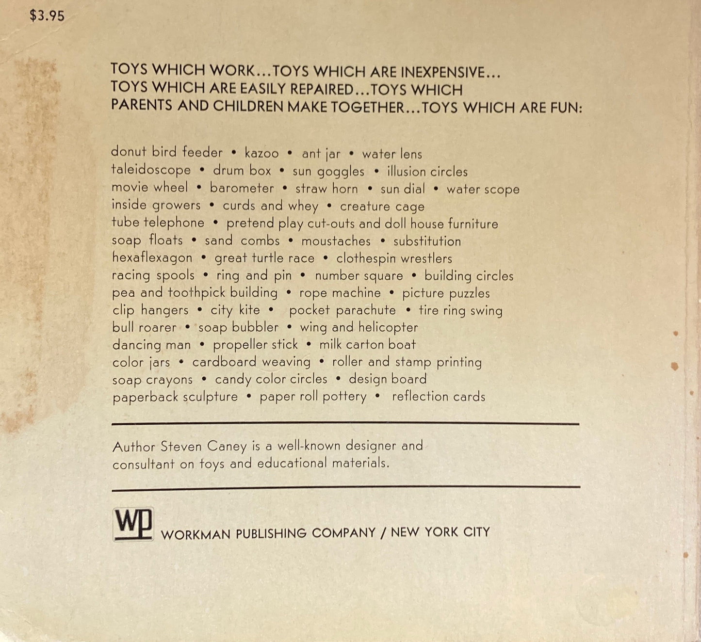 TOY BOOK Steven Caney's