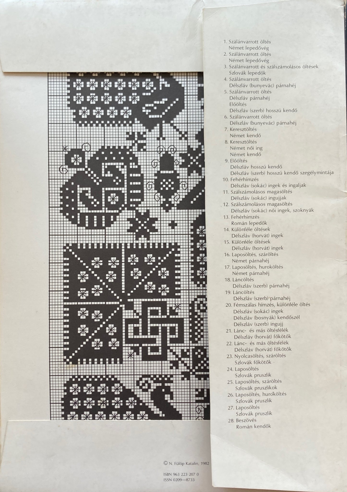 A magyarországi nemzetiségek hímzésmintái ハンガリー 民族の刺繍パターン