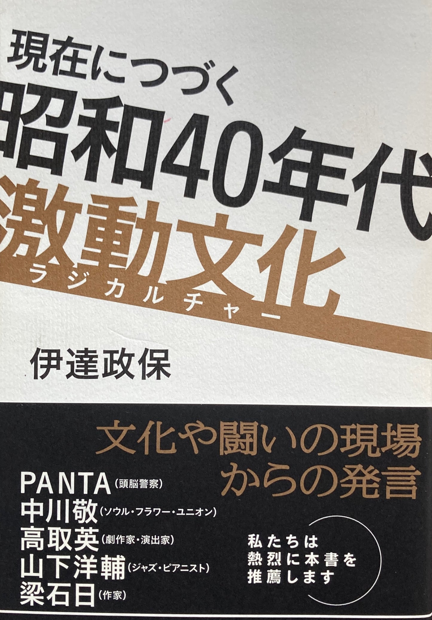 現在につづく 昭和40年代激動文化 ラジカルチャー 伊達政保