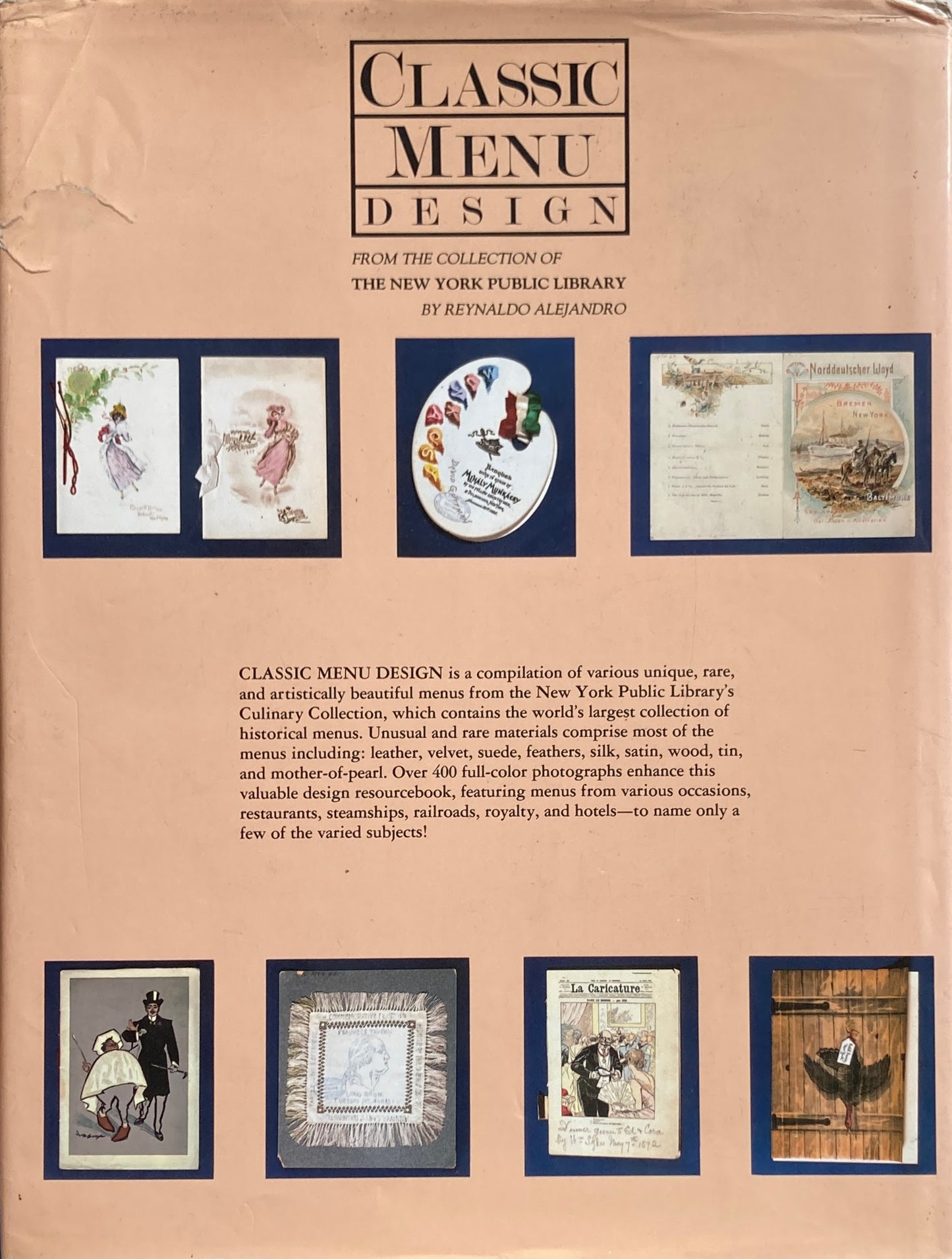 Classic Menu Design From the Collection of the New York Public Library