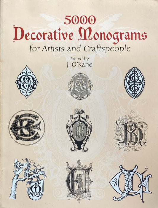 5000 Decorative Monograms for Artists and Craftspeople Dover