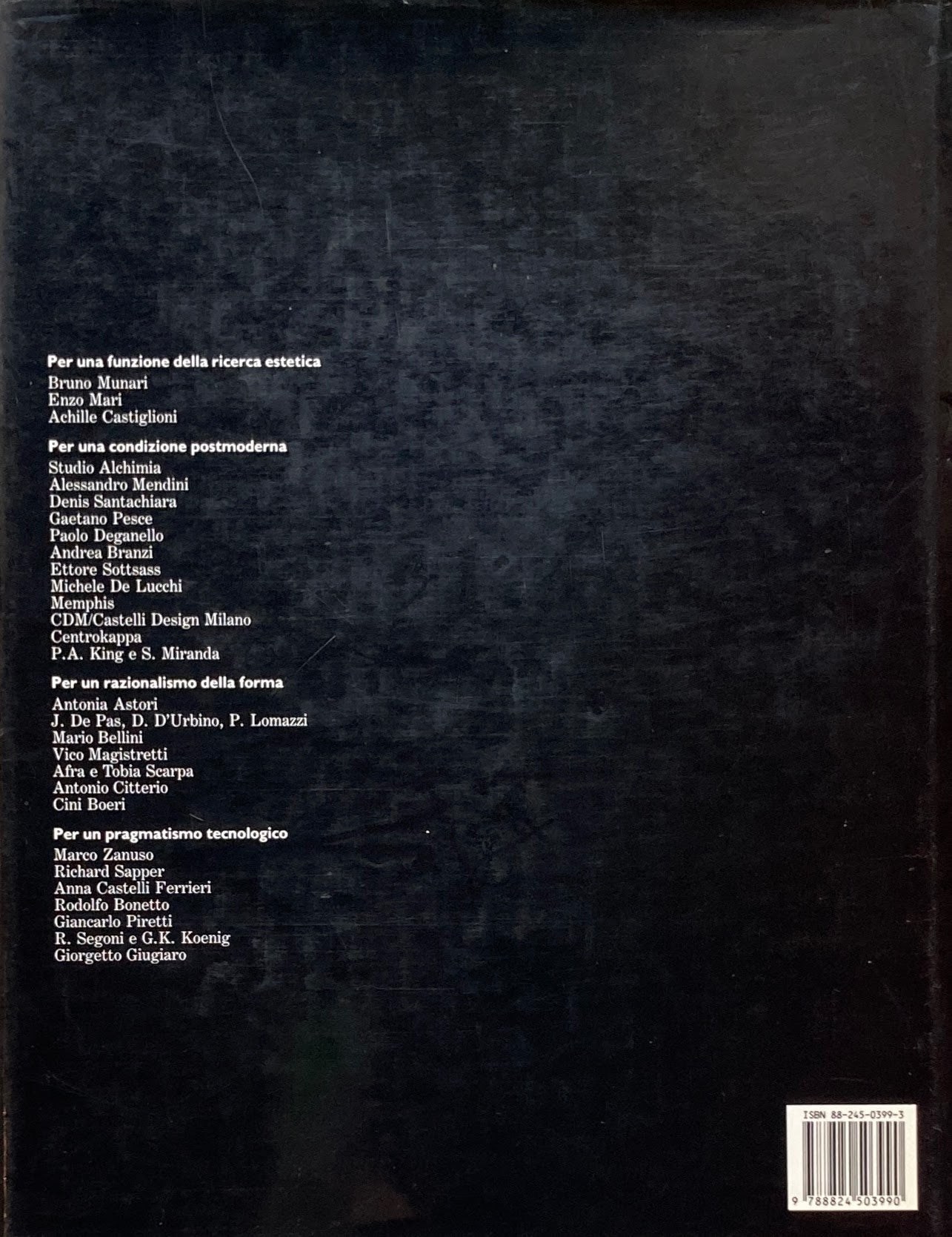 Paesaggio del design italiano 1972-1988