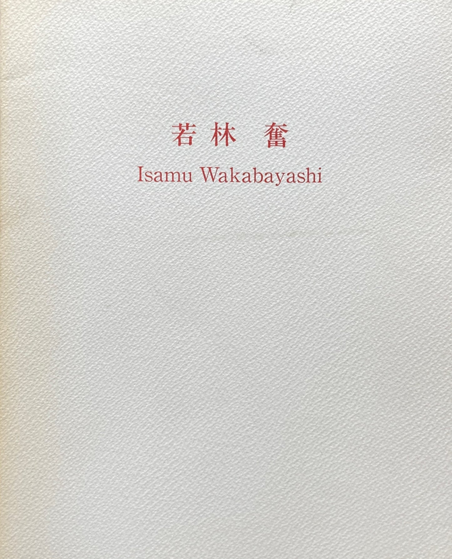 若林奮 1986 Isamu Wakabayashi アキライケダギャラリー