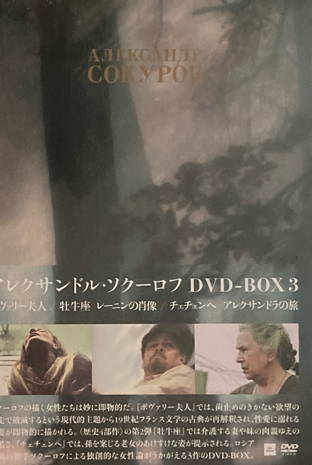 アレクサンドル・ソクーロフ ボヴァリー夫人 牡牛座 レーニンの肖像 チェチェンへ アレクサンドラの旅 DVD-BOX3