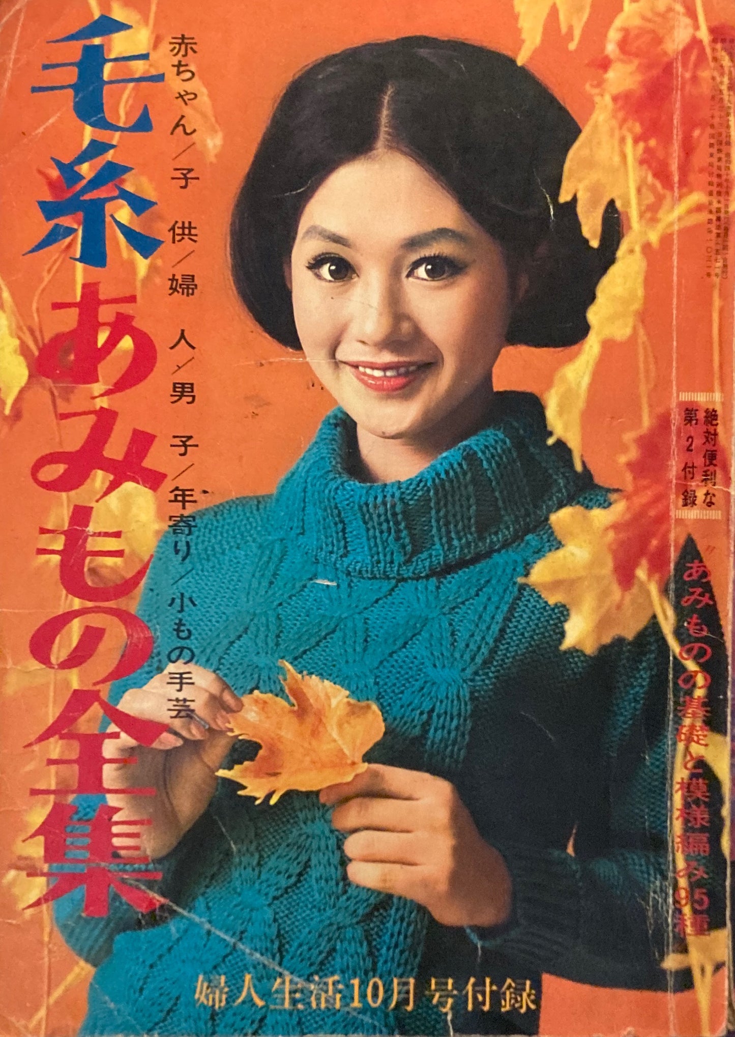 毛糸あみもの全集 赤ちゃん/子供/婦人/男子/年寄り/小もの手芸 婦人生活10月号付録 1965年