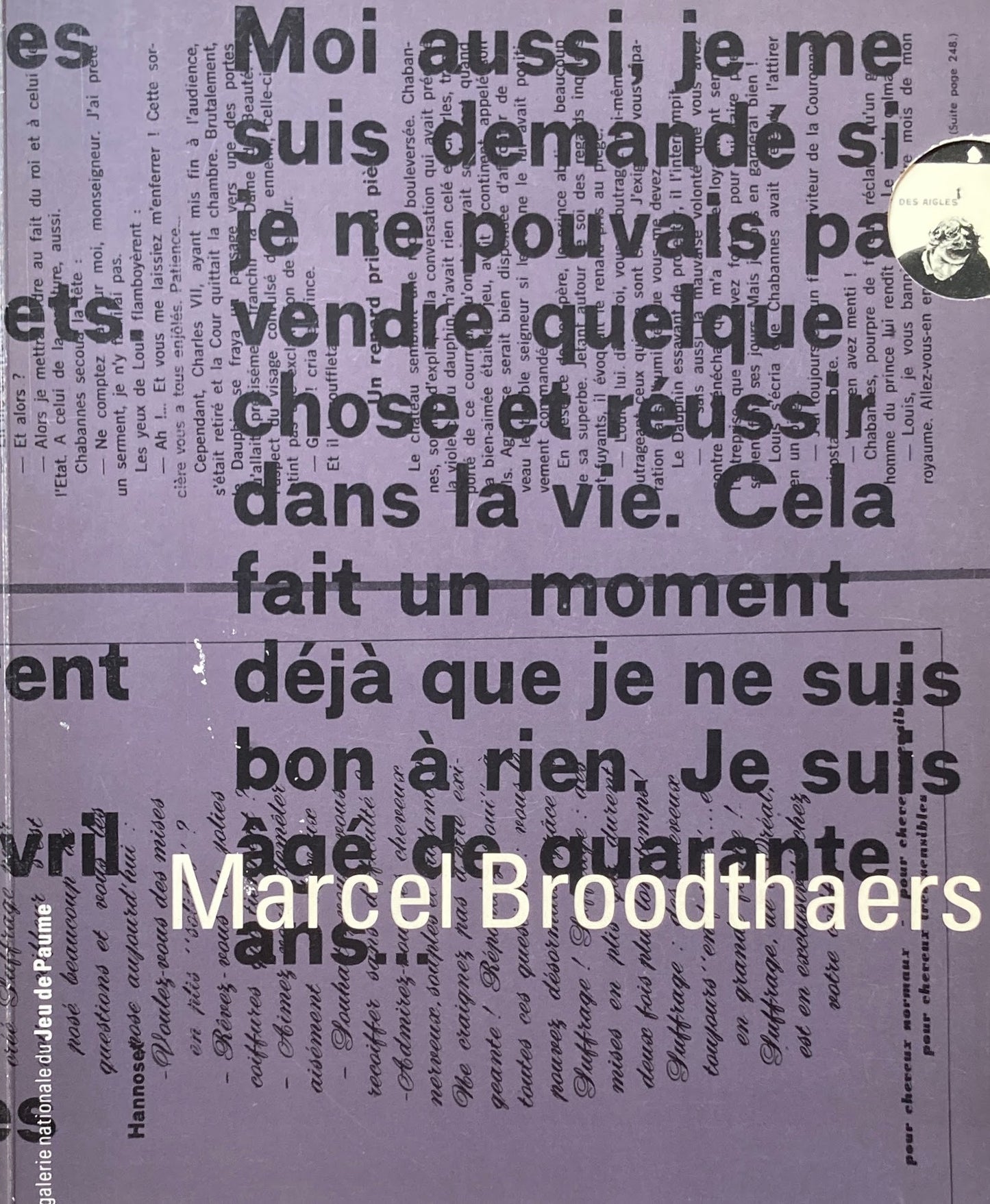 Marcel Broodthaers Galerie Nationale du Jeu de Paume マルセル・ブロータス