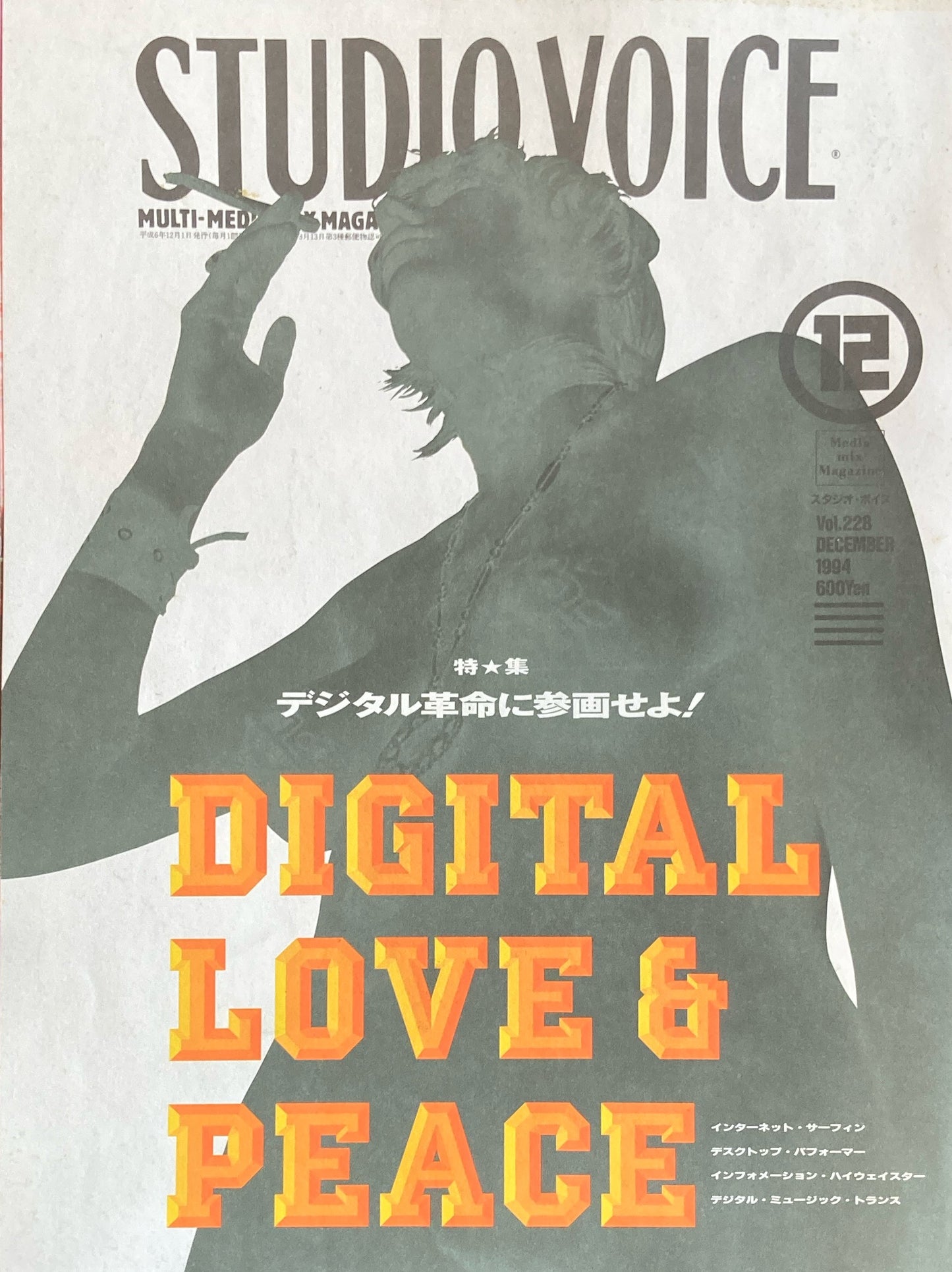 STUDIO VOICE スタジオ・ボイス Vol.228 1994年12月号 特集 デジタル革命に参画せよ!