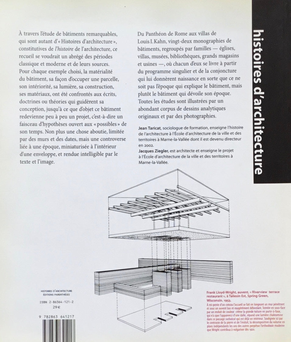 Histoires d'archtecture Jean Taricat
