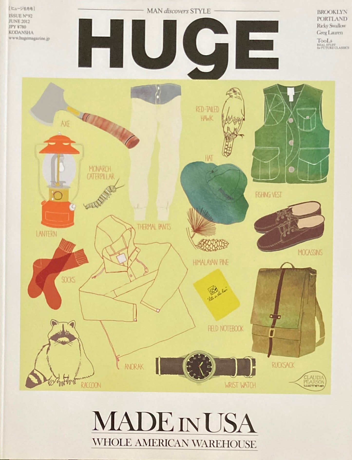 HUgE ヒュージ No.92 2012年6月号 MADE IN USA