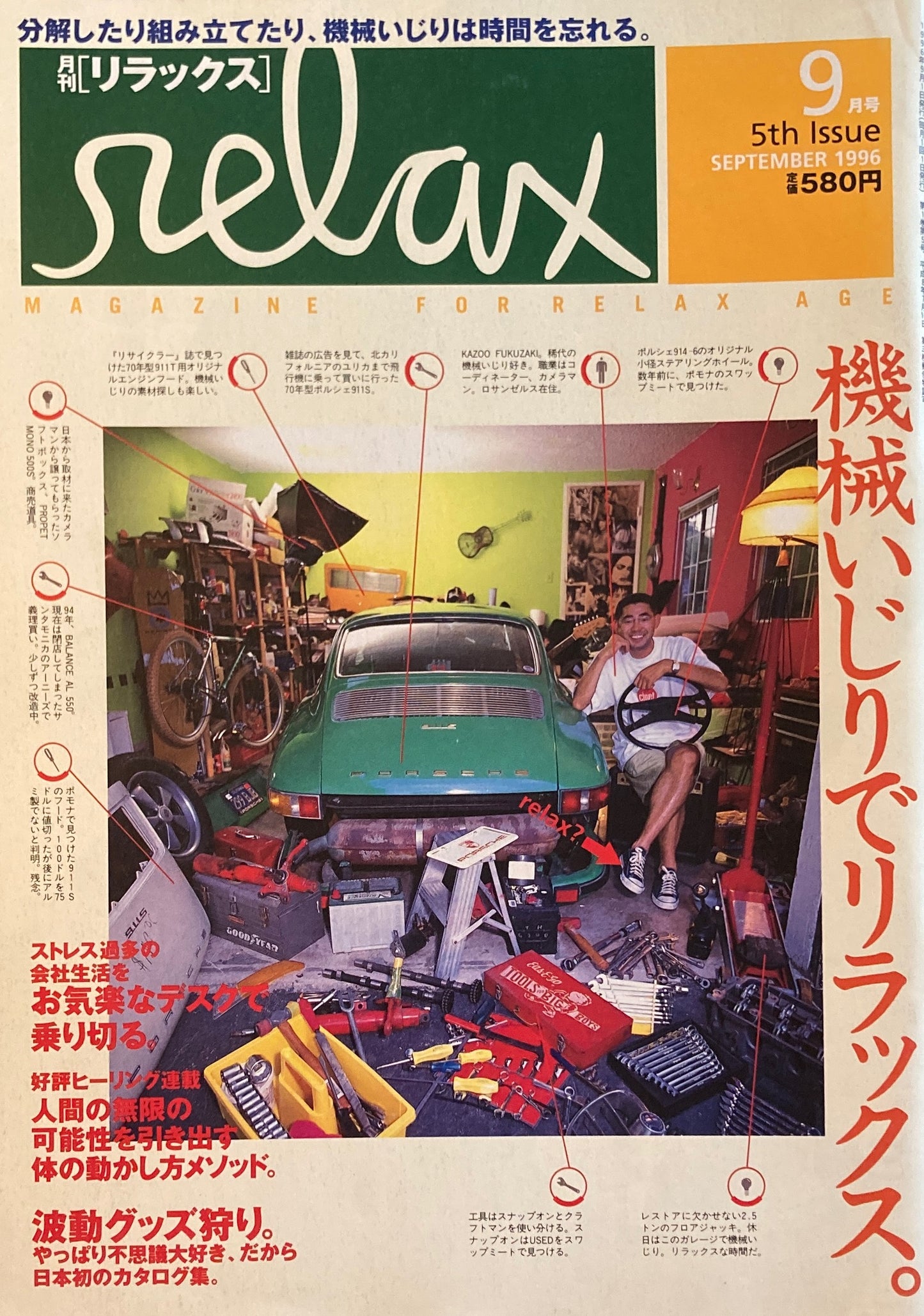 relax リラックス 5 1996/9 機械いじりでリラックス。