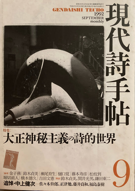 現代詩手帖 1992年9月号 大正神秘主義の詩的世界
