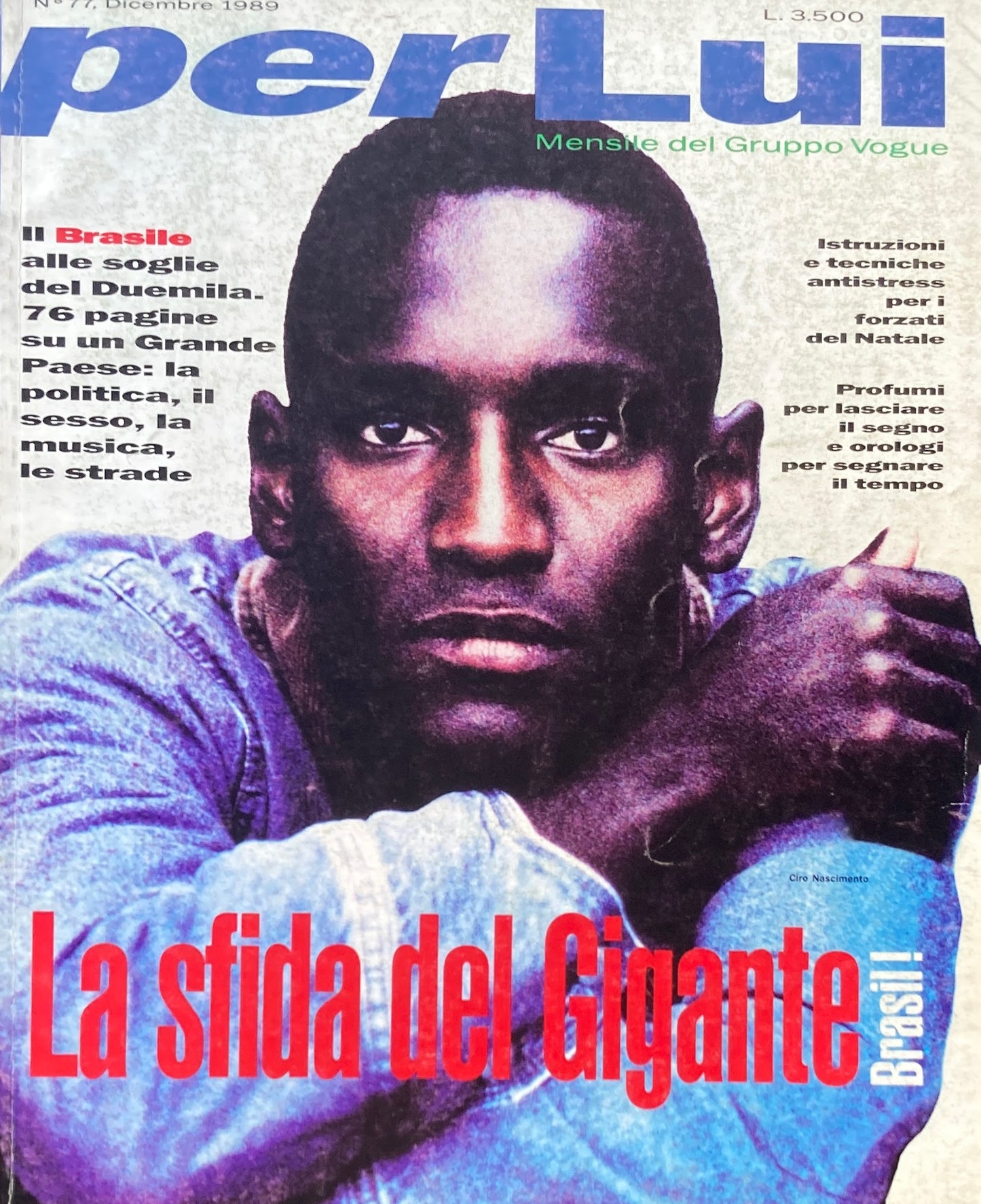 PER LUI MENSILE DEL GRUPPO VOGUE n.77 1989 Dicembre