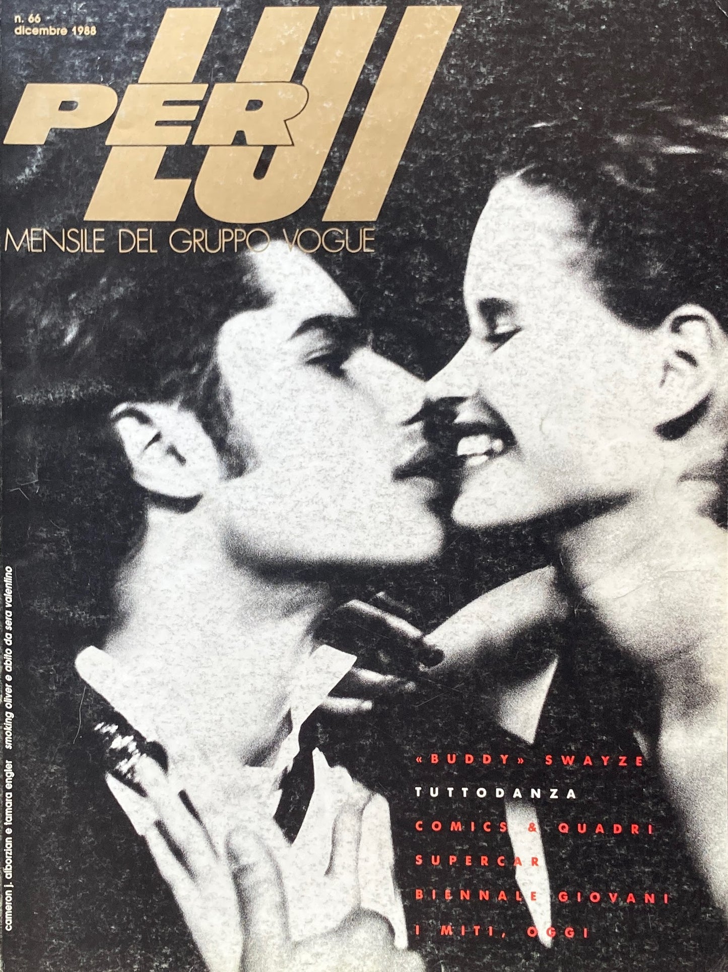 PER LUI MENSILE DEL GRUPPO VOGUE n.66 1988 dicembre