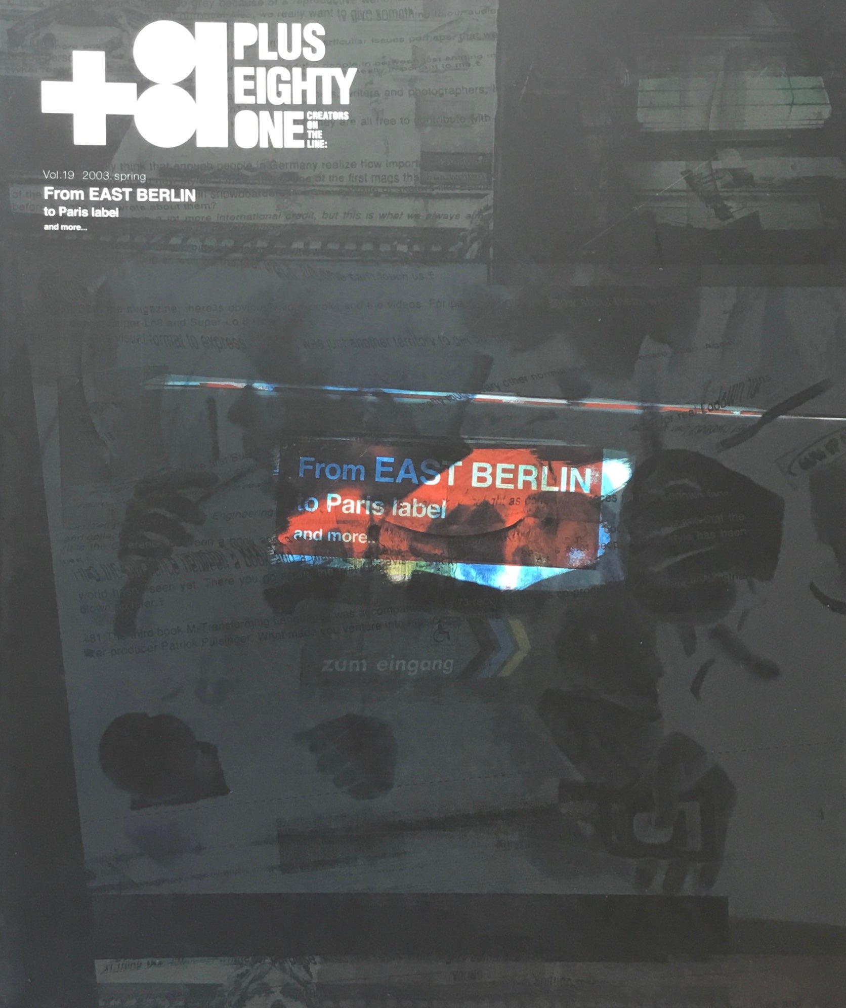 +81 PLUS EIGHTY ONE Vol.19 from East Berlin to Paris Label