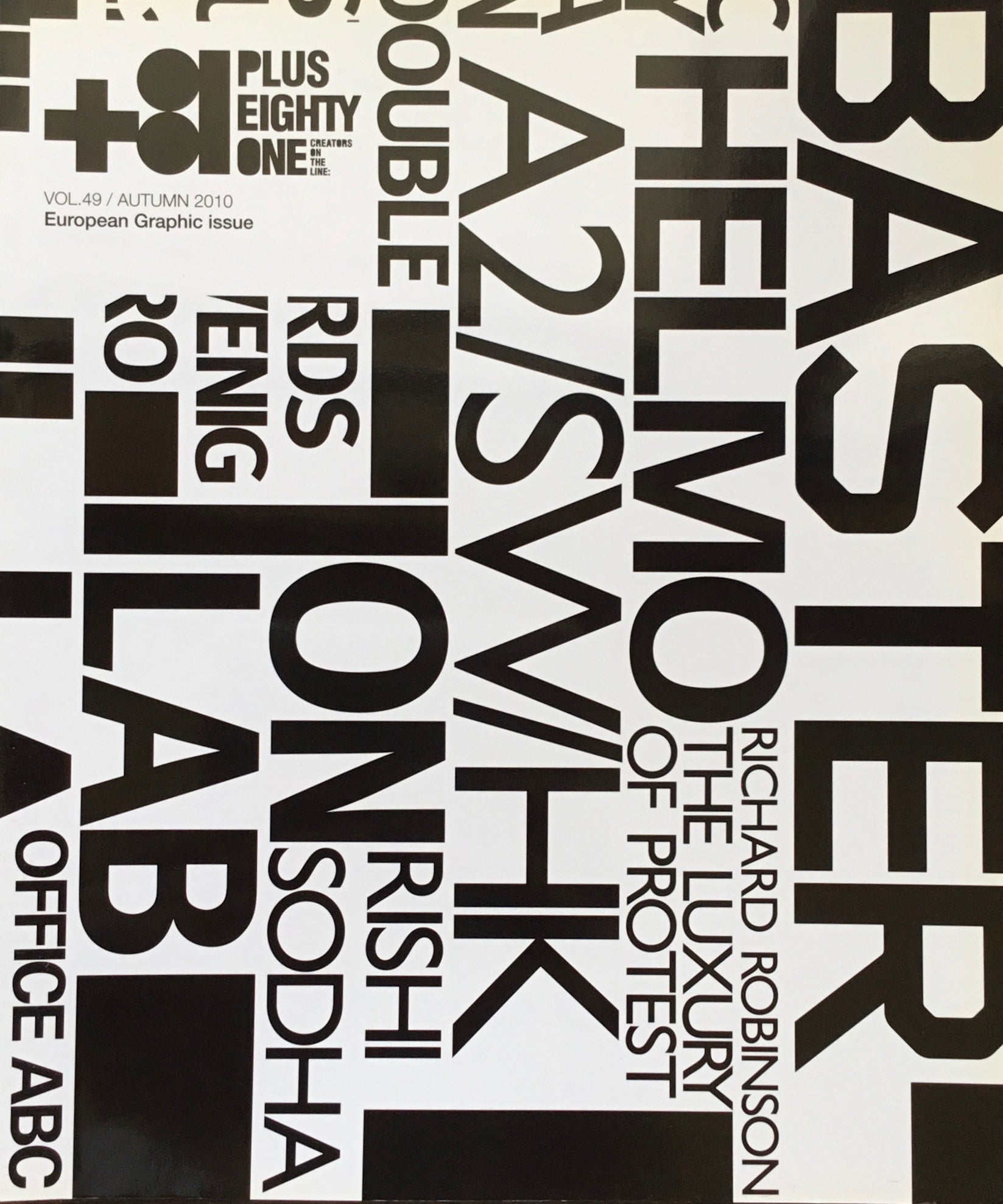 +81 PLUS EIGHTY ONE Vol.49 European Graphic issue