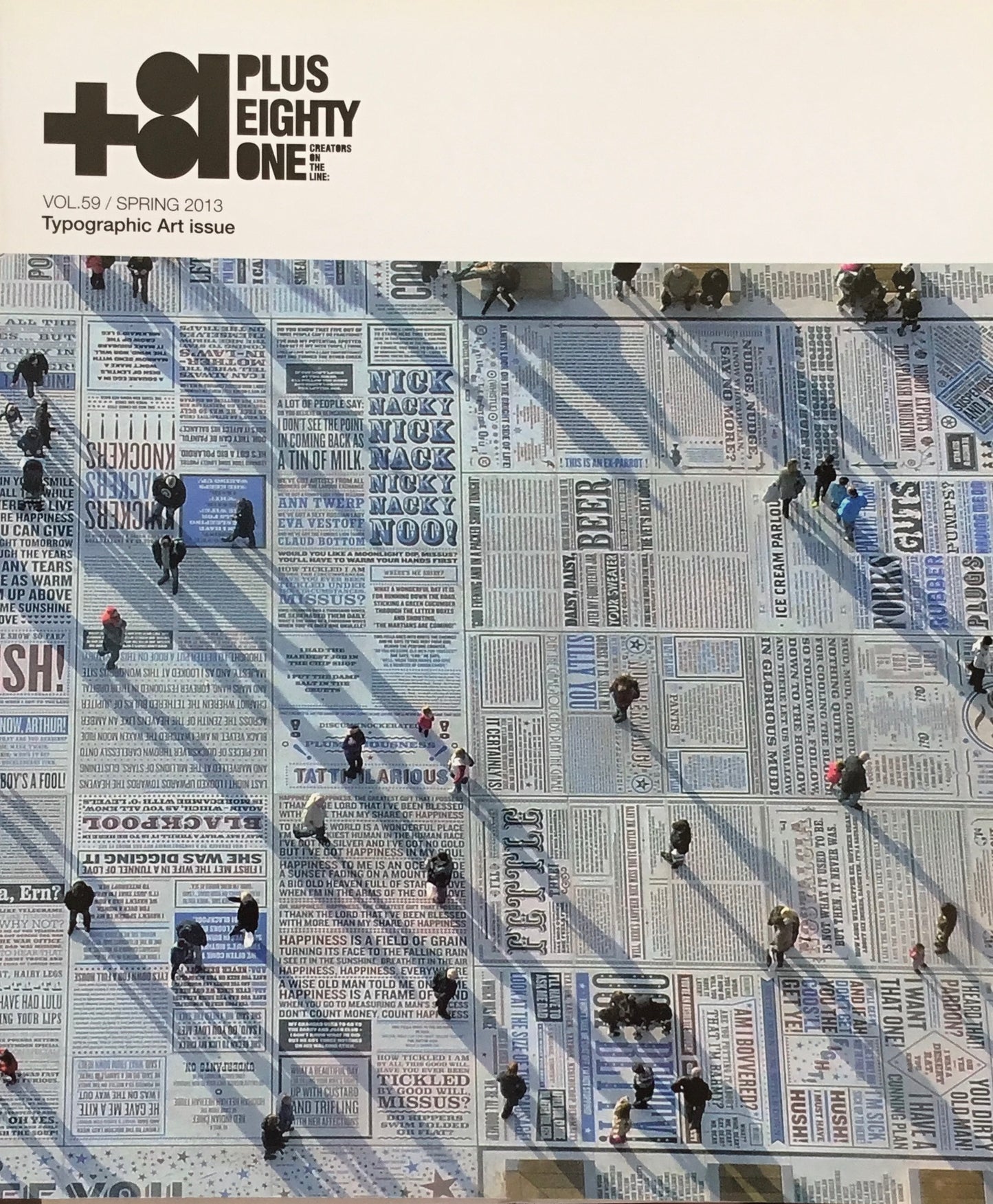 +81 PLUS EIGHTY ONE Vol.59 Typographic Art issue