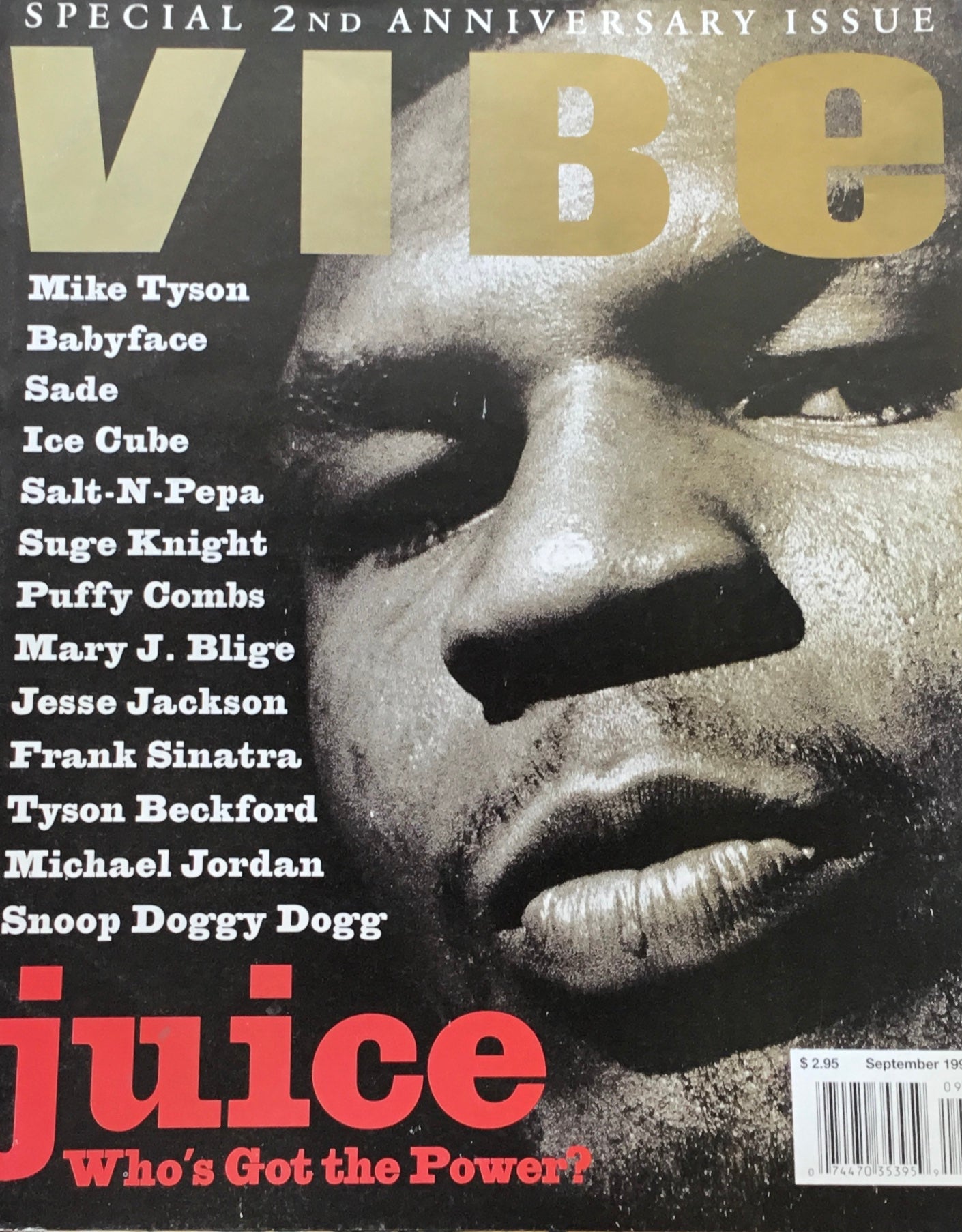 Vibe September 1995 Special 2nd Anniversary issue Juice Who's Got the Power?